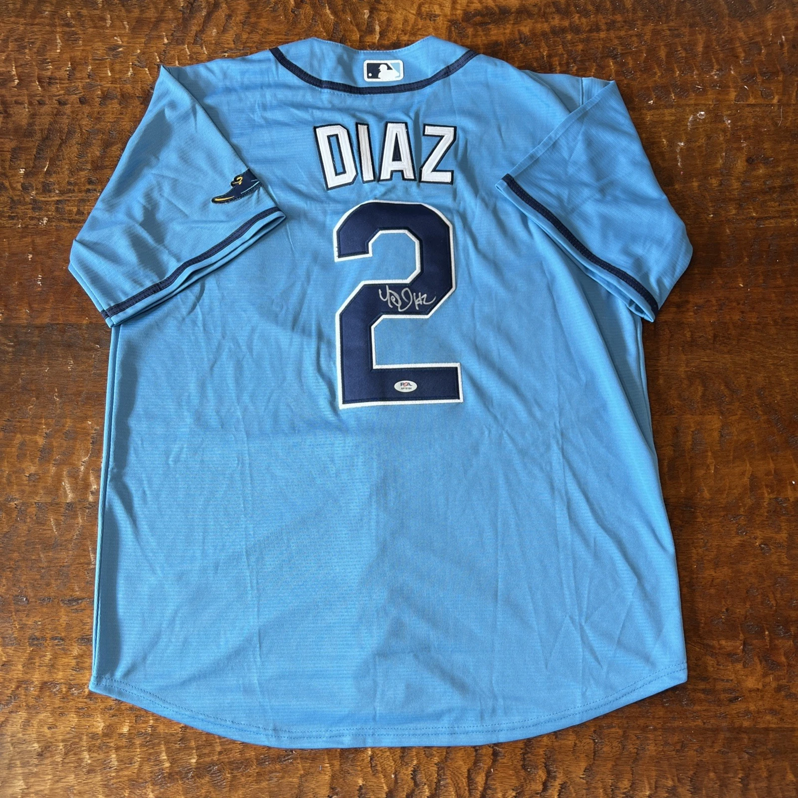 Yandy Diaz Signed Tampa Bay Rays Jersey PSA DNA Autographed