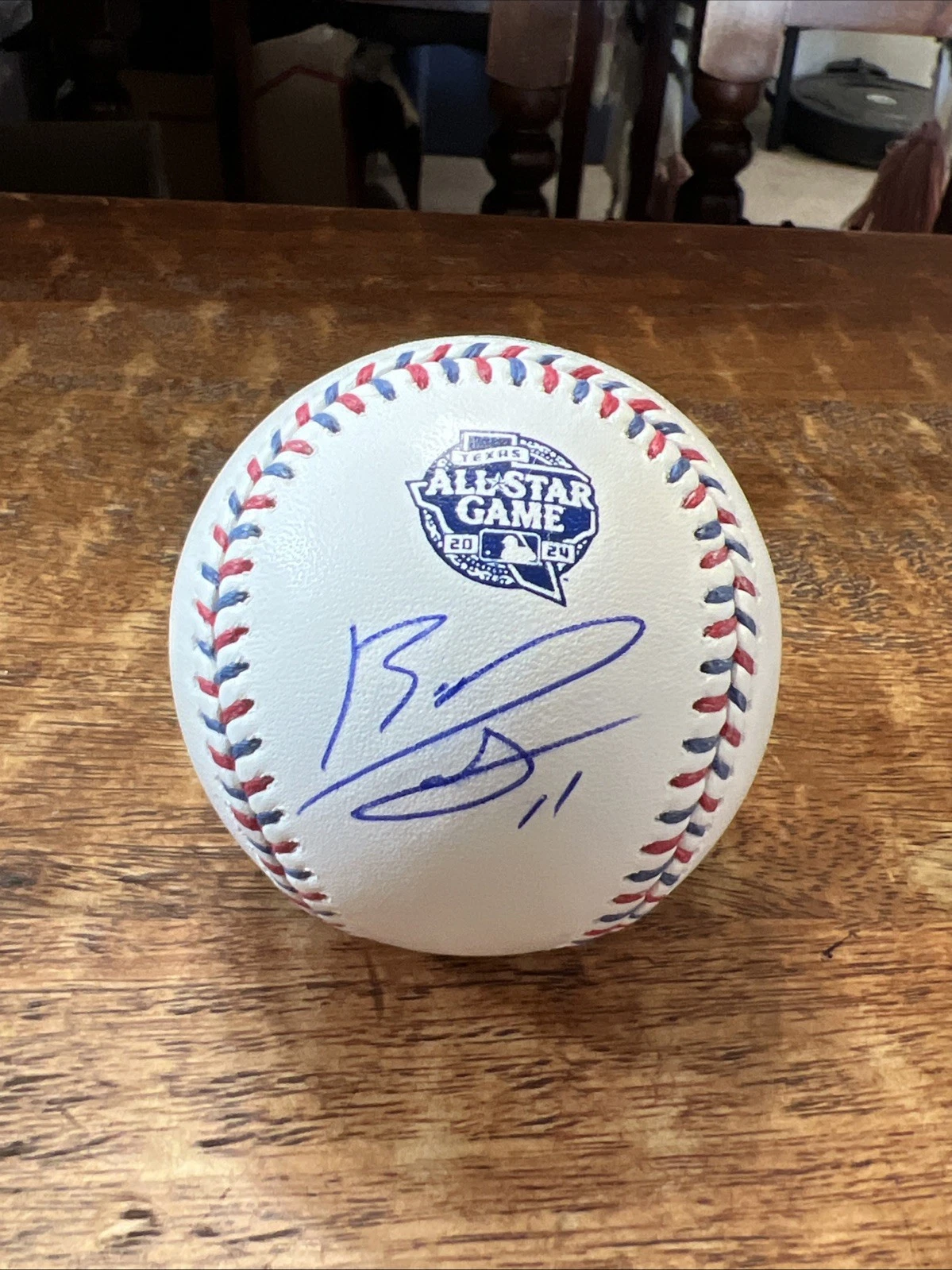 Rafael Devers Signed 2024 All Star Baseball PSA DNA Autographed Red Sox Giants