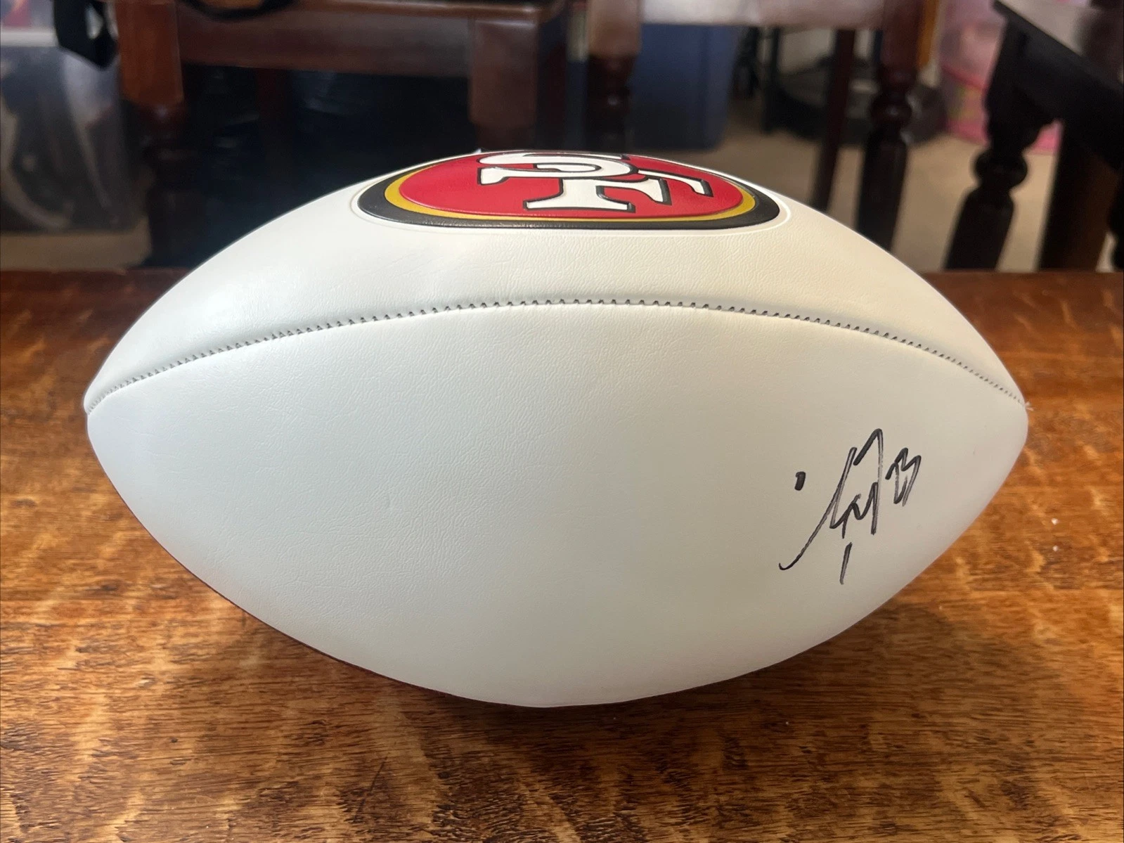 Christian McCaffrey Signed San Francisco 49ers Football JSA Coa Autographed