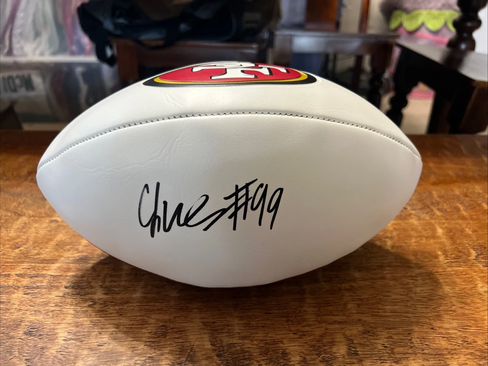 CJ West Signed San Francisco 49ers Football PSA DNA Autographed