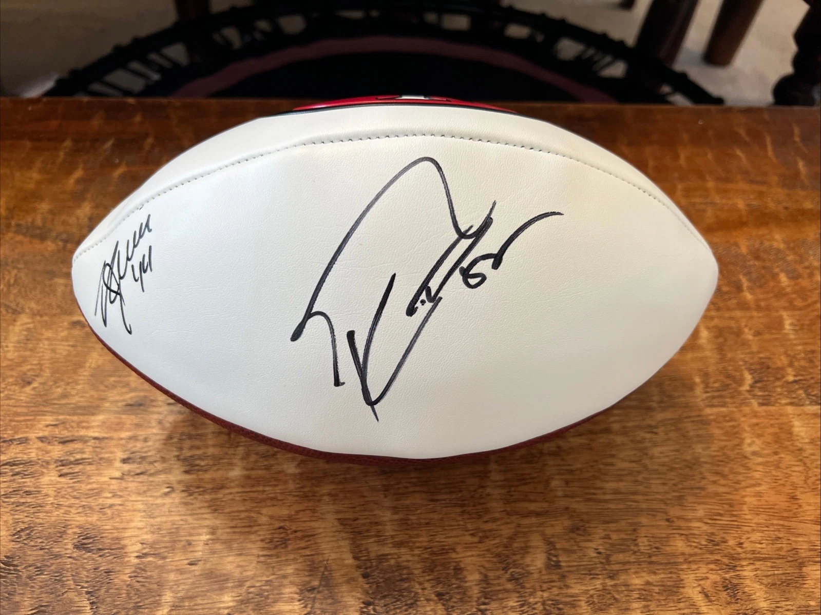 George Kittle Kyle Juszczyk Signed San Francisco 49ers Football JSA Coa