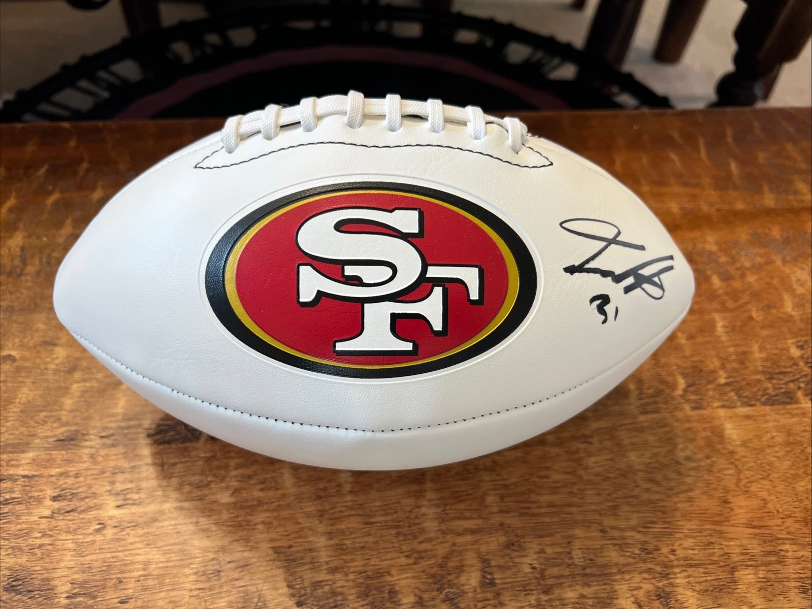 Isaac Guerendo Signed San Francisco 49ers Football JSA Coa Autographed