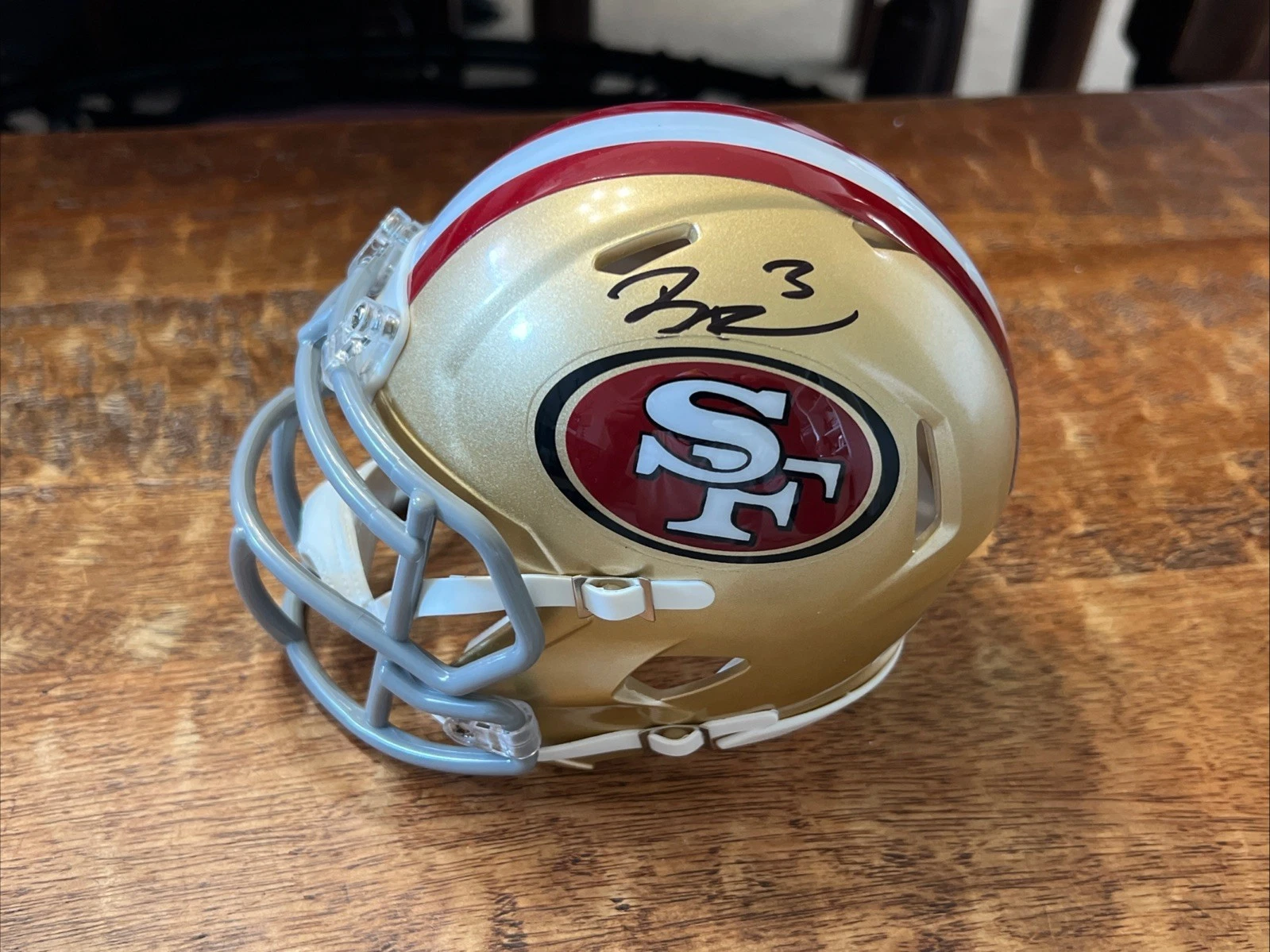 Brian Robinson Jr Signed San Francisco 49ers Mini Helmet JSA Coa Autographed