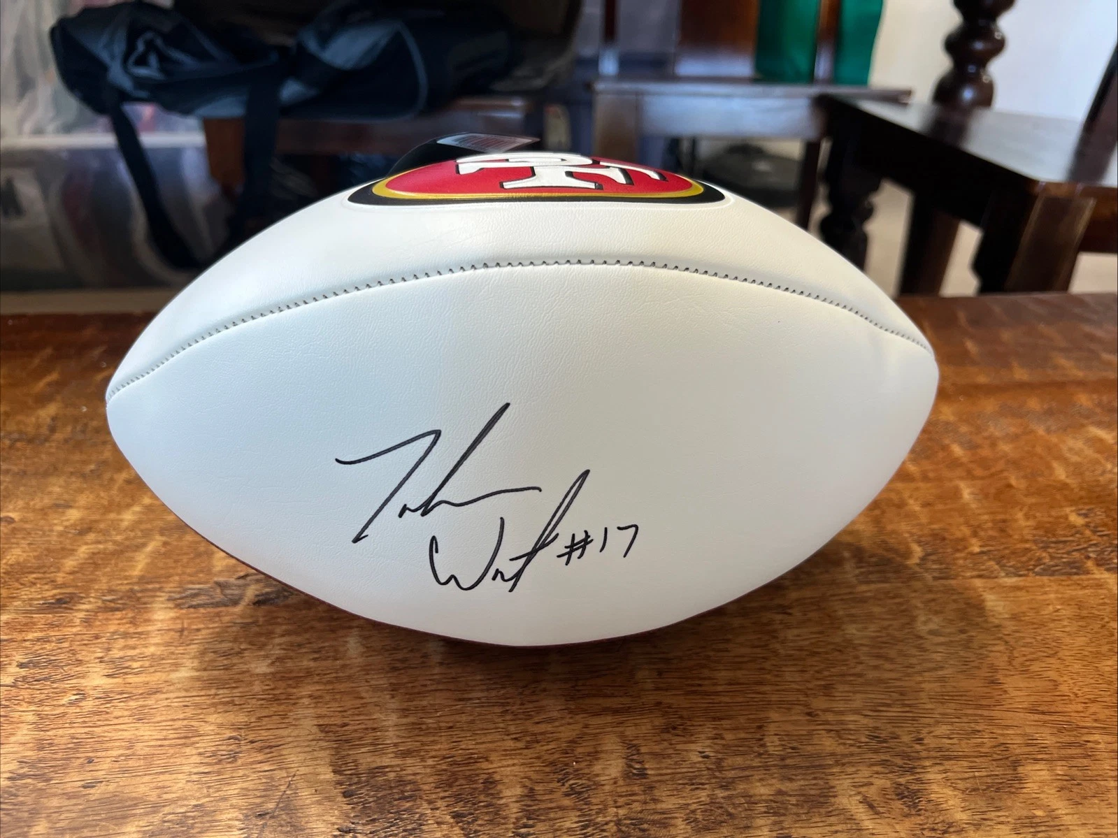 Jordan Watkins Signed San Francisco 49ers Football JSA Coa Autographed Ole Miss