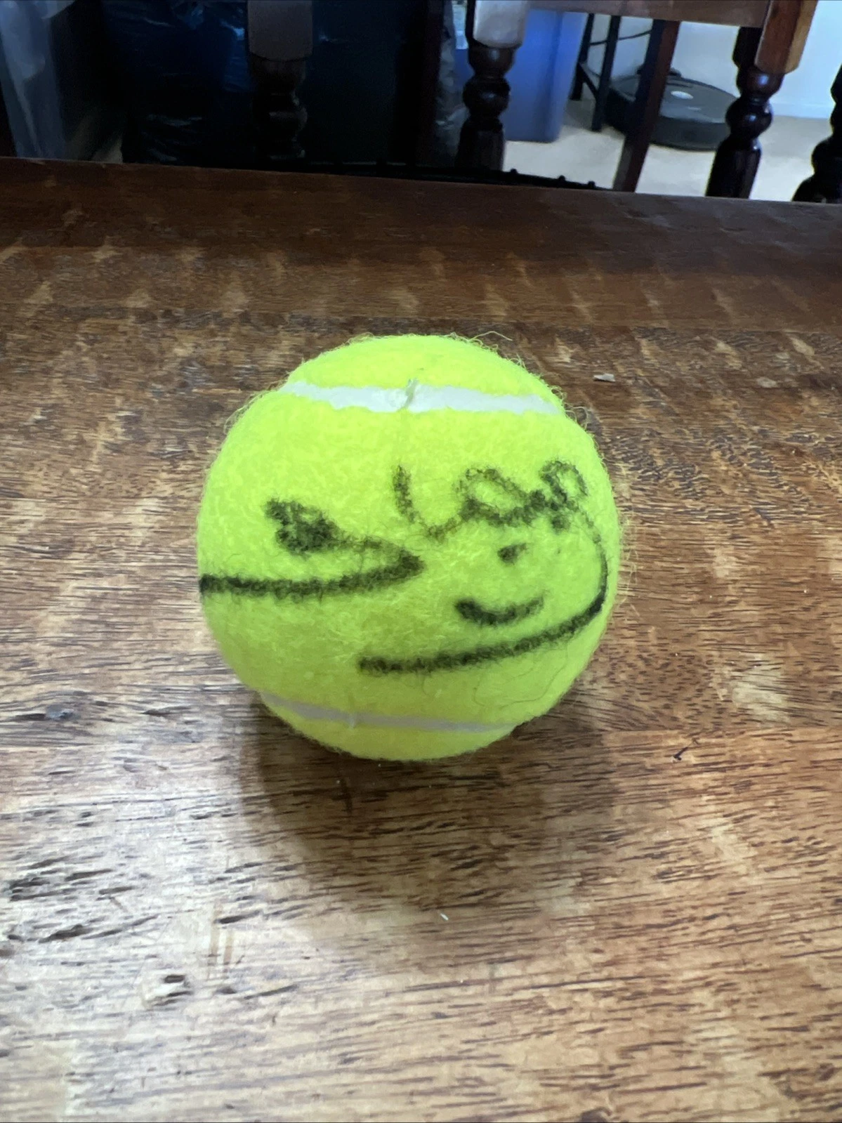 Yannick Noah Signed Tennis Ball JSA Coa Penn Autographed