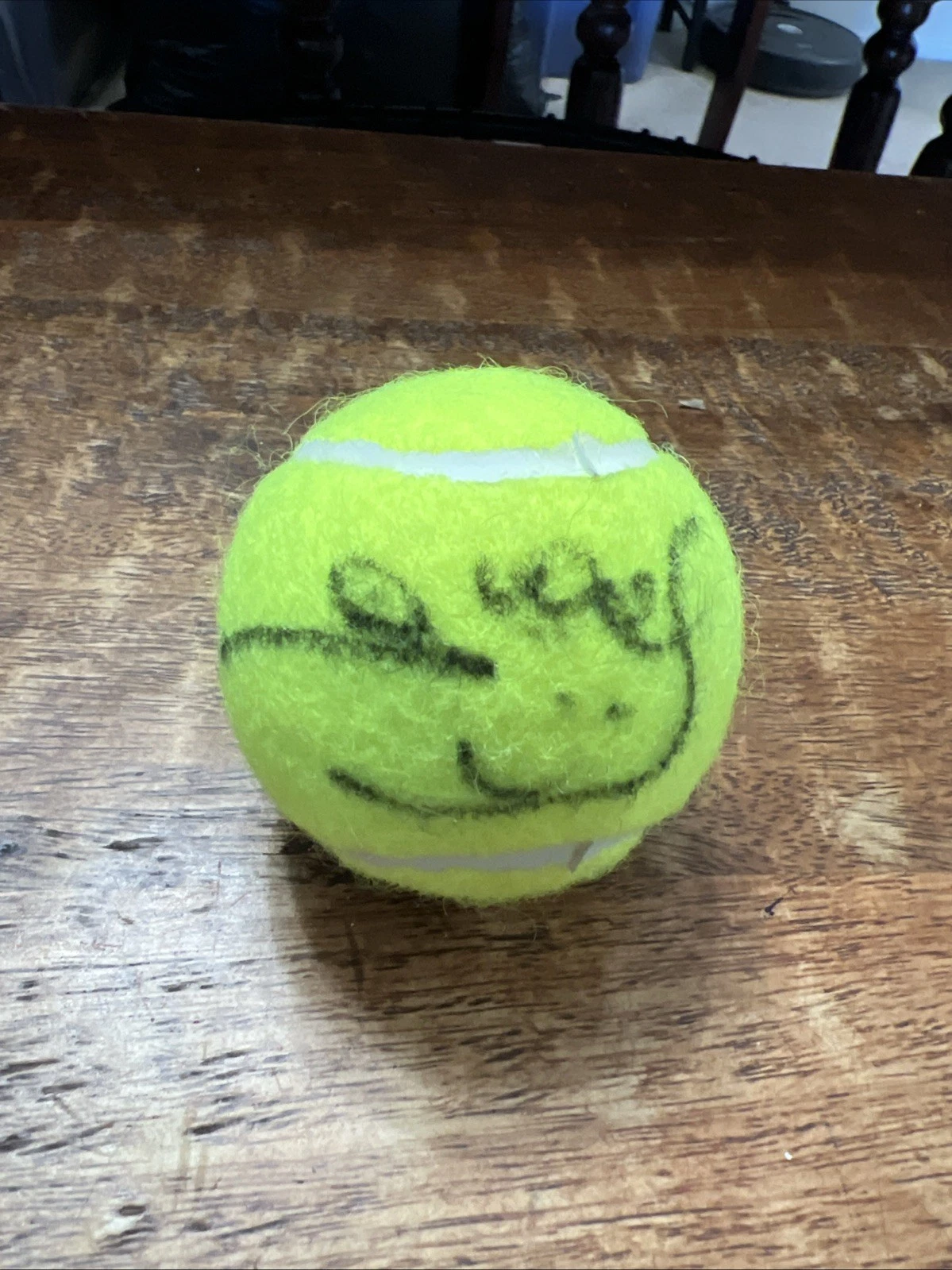 Yannick Noah Signed Tennis Ball JSA Coa Penn Autographed