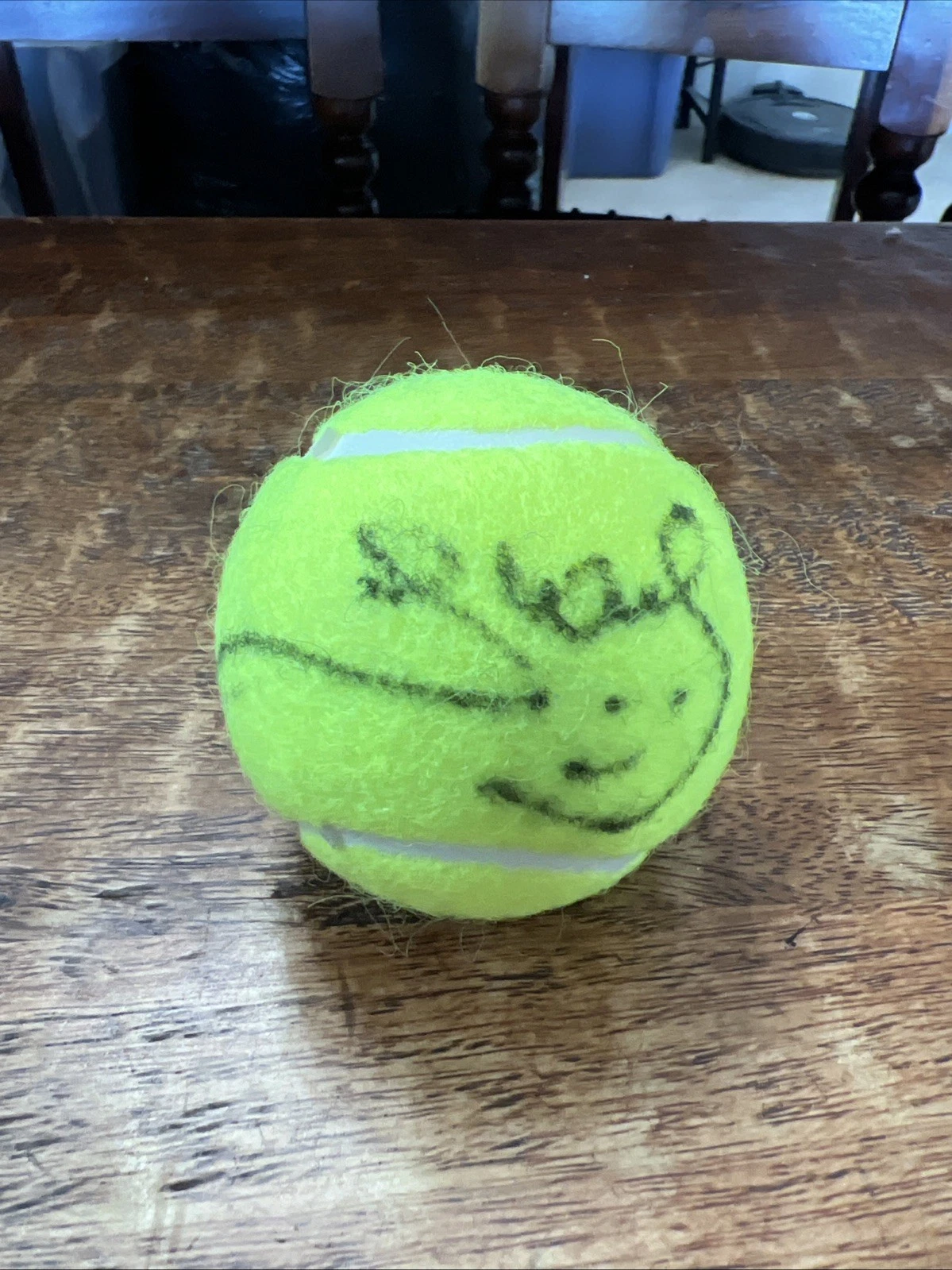 Yannick Noah Signed Tennis Ball JSA Coa Penn Autographed