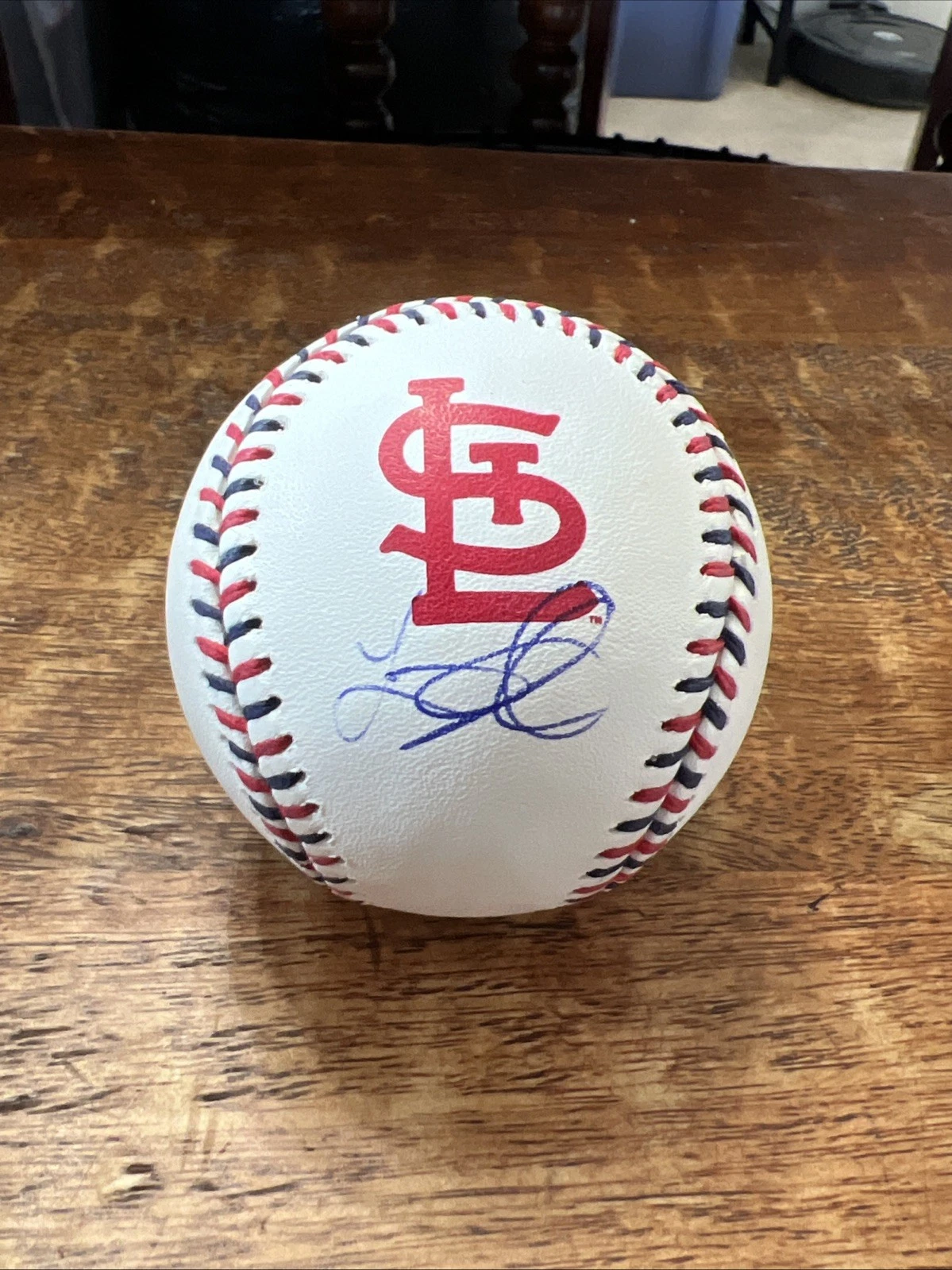 Lars Nootbaar Signed St Louis Cardinals Logo Baseball JSA Coa Autographed