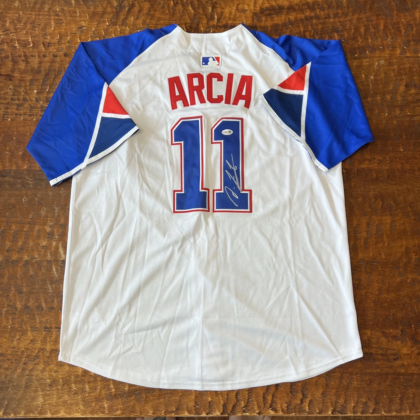 Orlando Arcia Signed Atlanta Braves Jersey JSA Coa Autographed