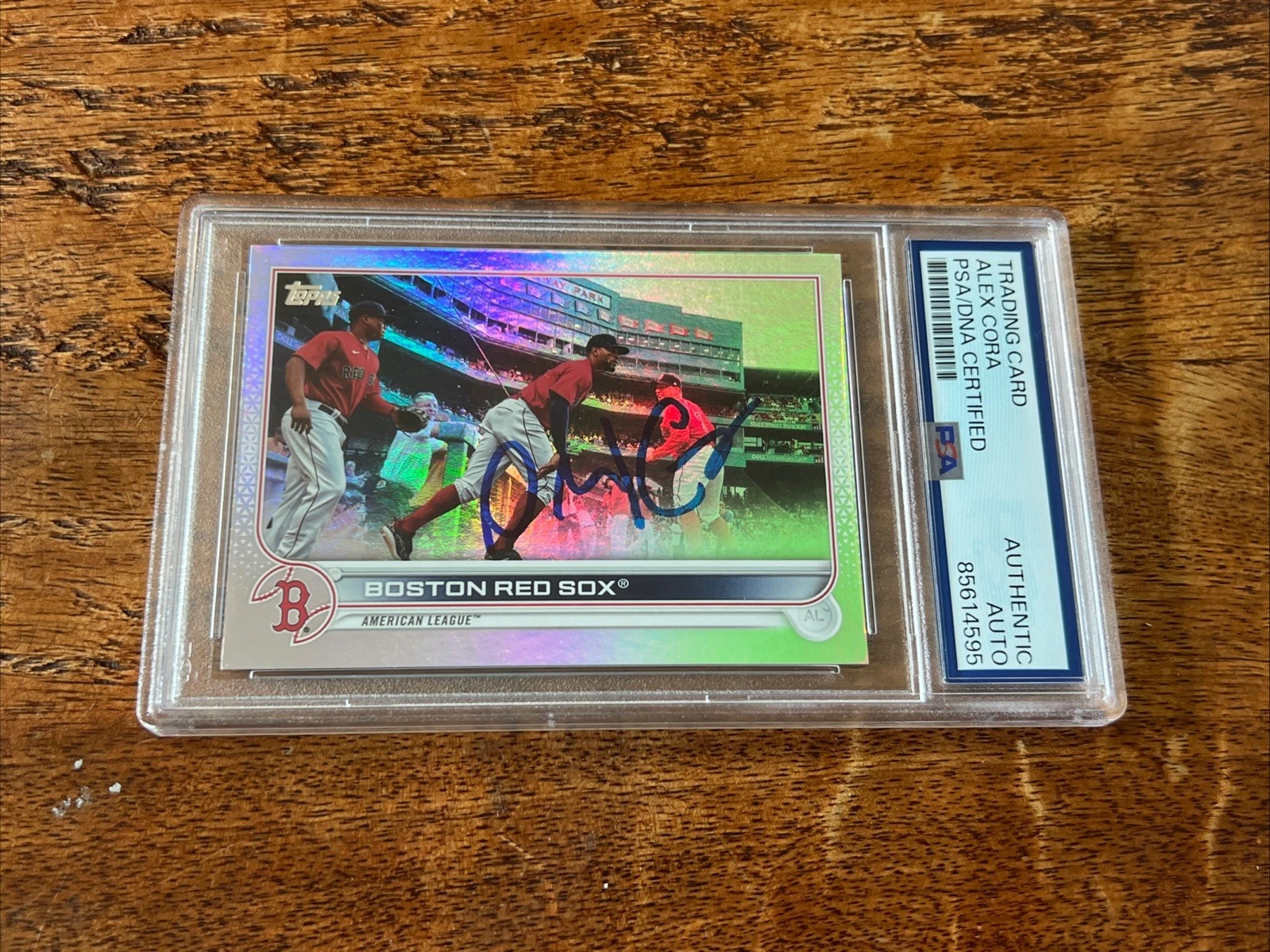 Alex Cora IP Signed Topps Card Psa Dna Coa Slab Autographed Red Sox