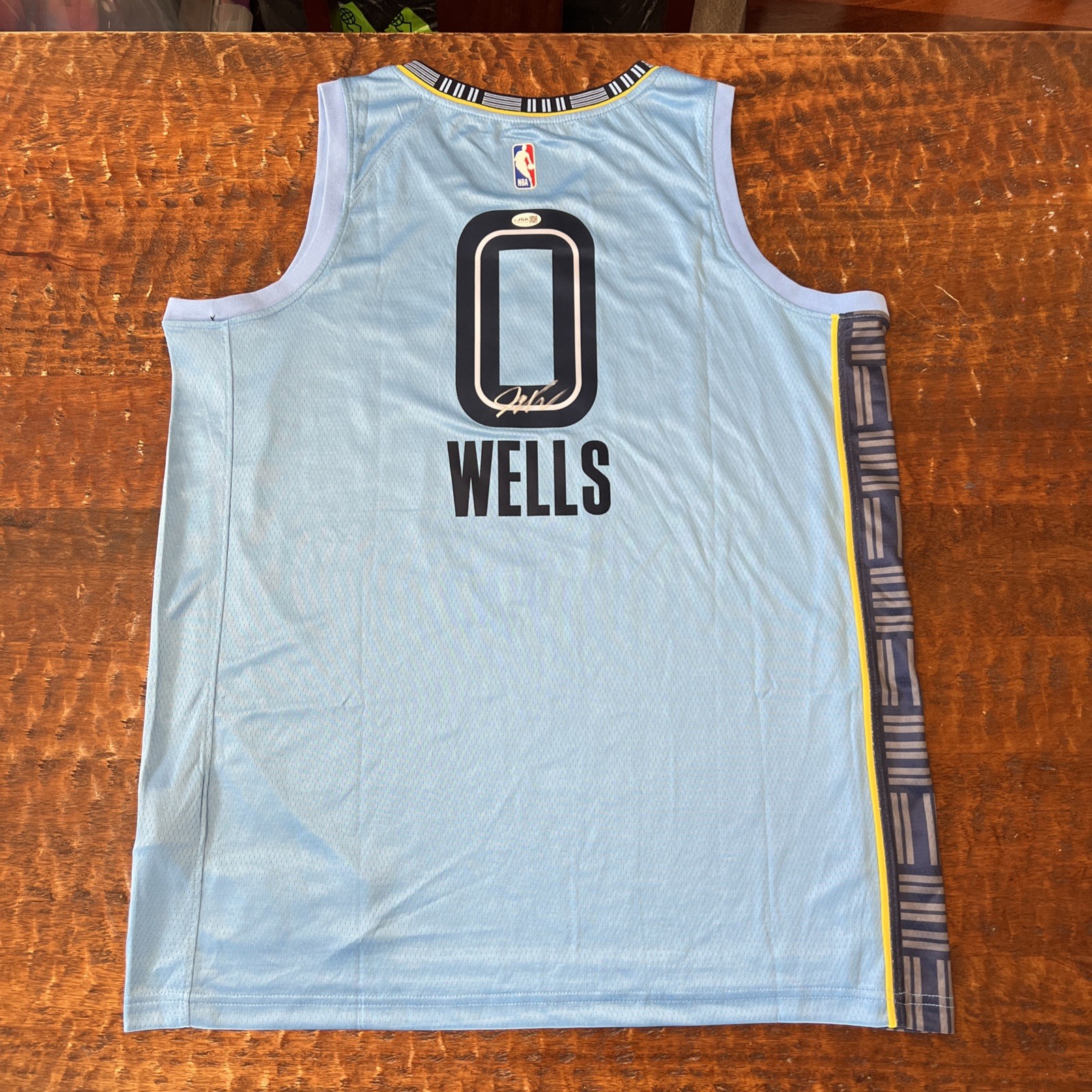 Jaylen Wells Signed Memphis Grizzlies Jersey JSA Coa Autographed