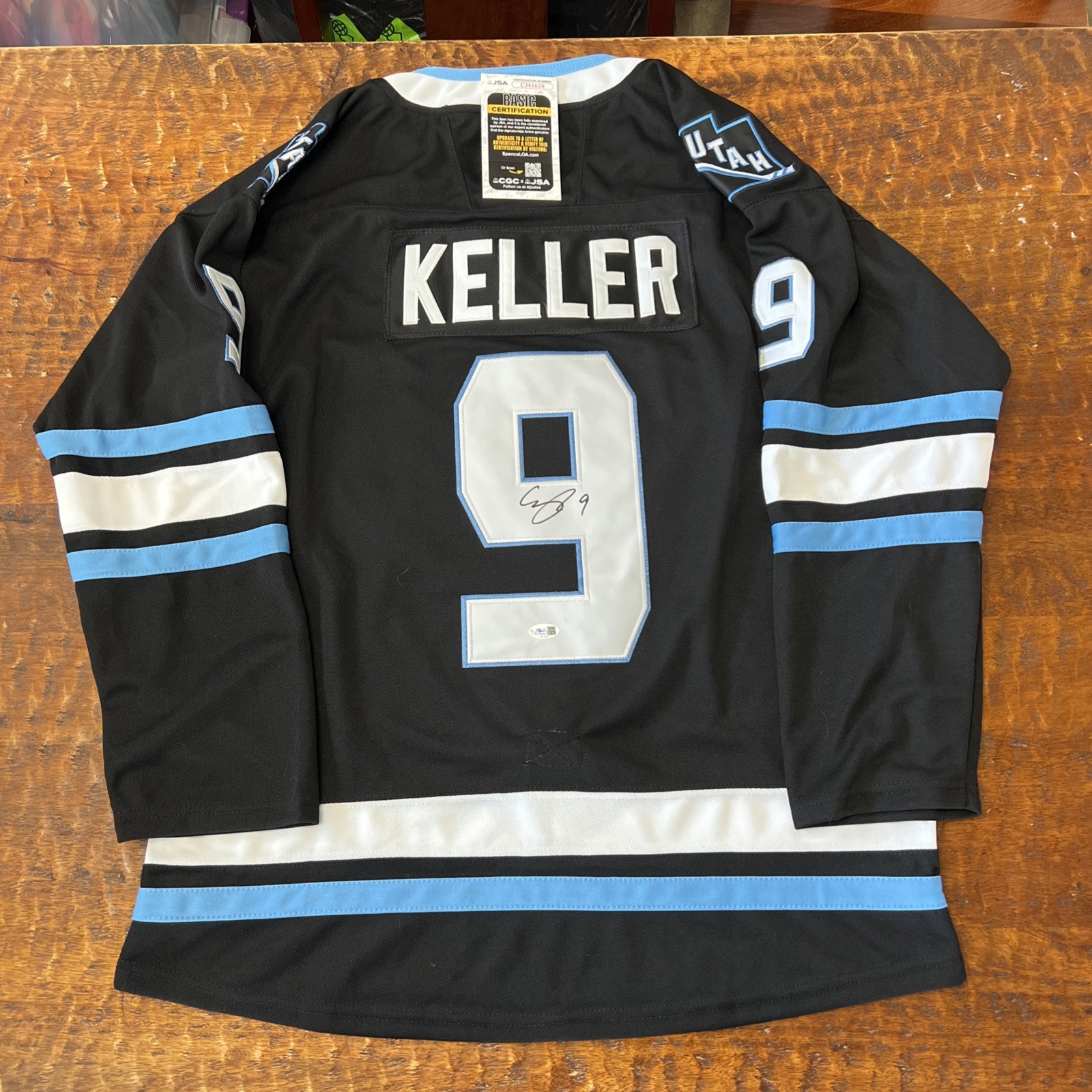 Clayton Keller Signed Utah Mammoth Jersey JSA Coa Autographed