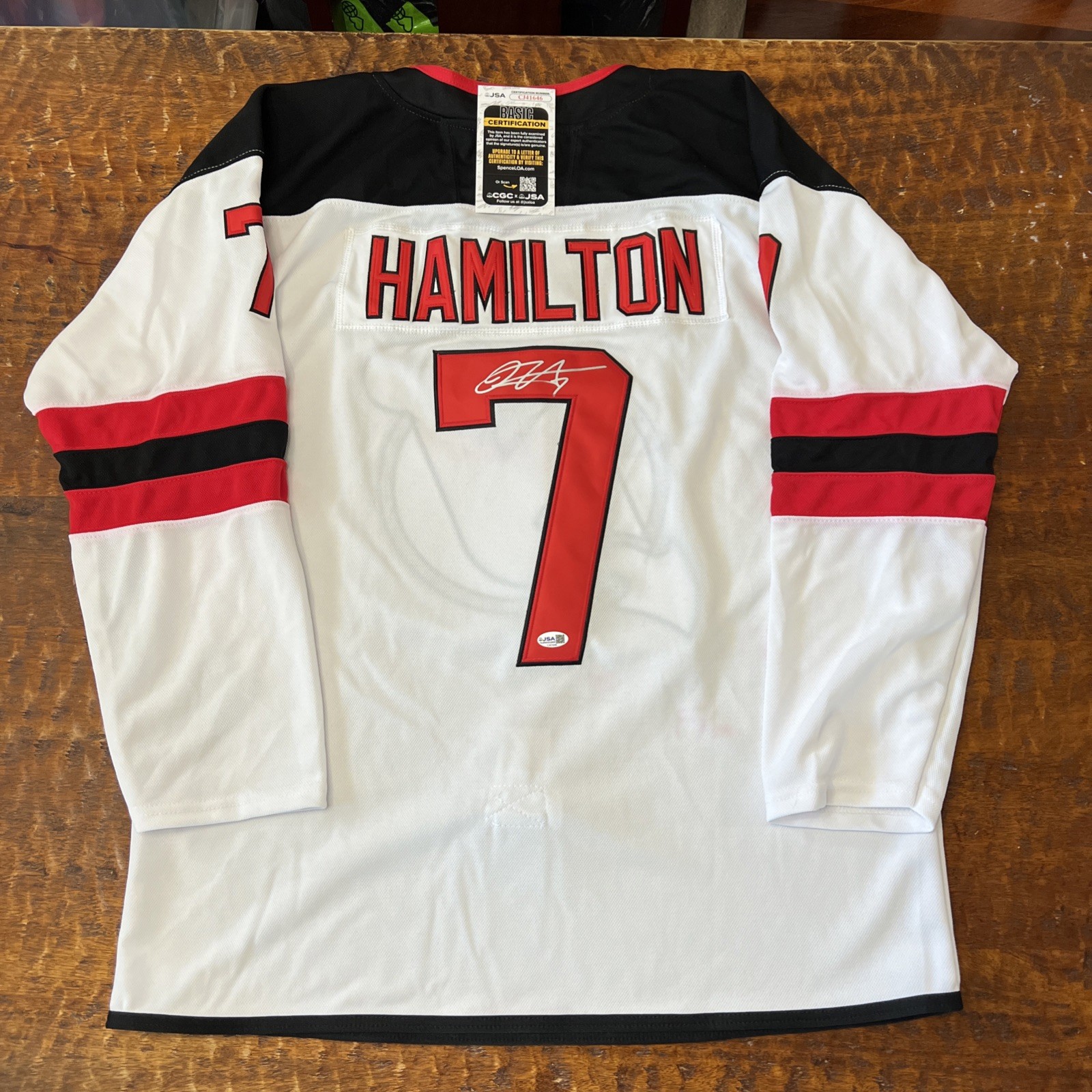 Dougie Hamilton Signed New Jersey Devils Jersey JSA Coa Autographed