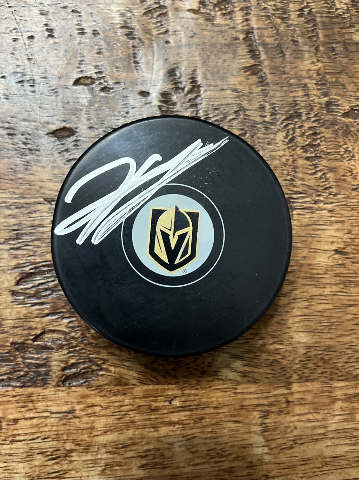 Jeremy Lauzon Signed Vegas Golden Knights Puck JSA Coa Autographed