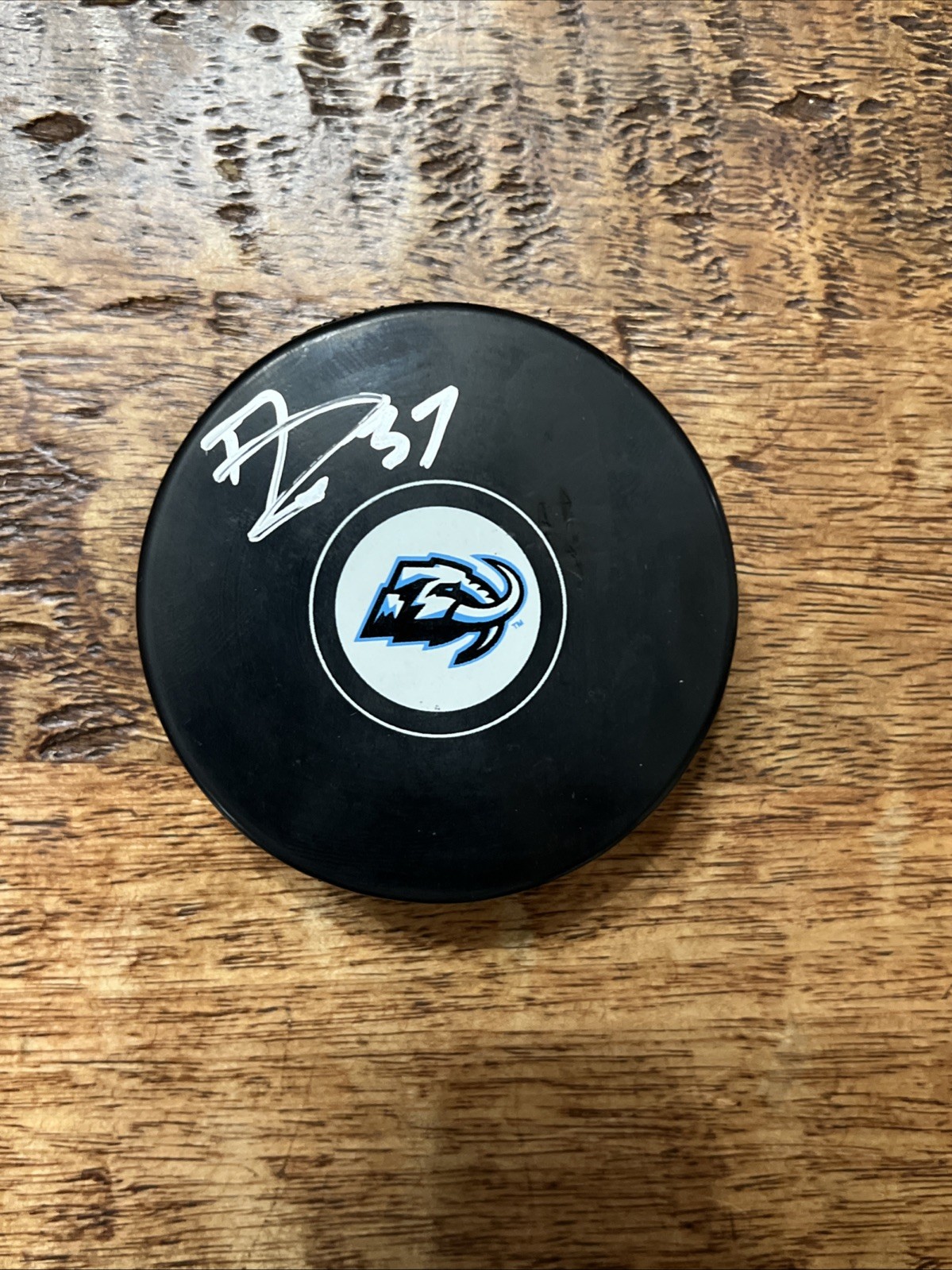 Nick DeSimone Signed Utah Mammoth Puck JSA Coa Autographed