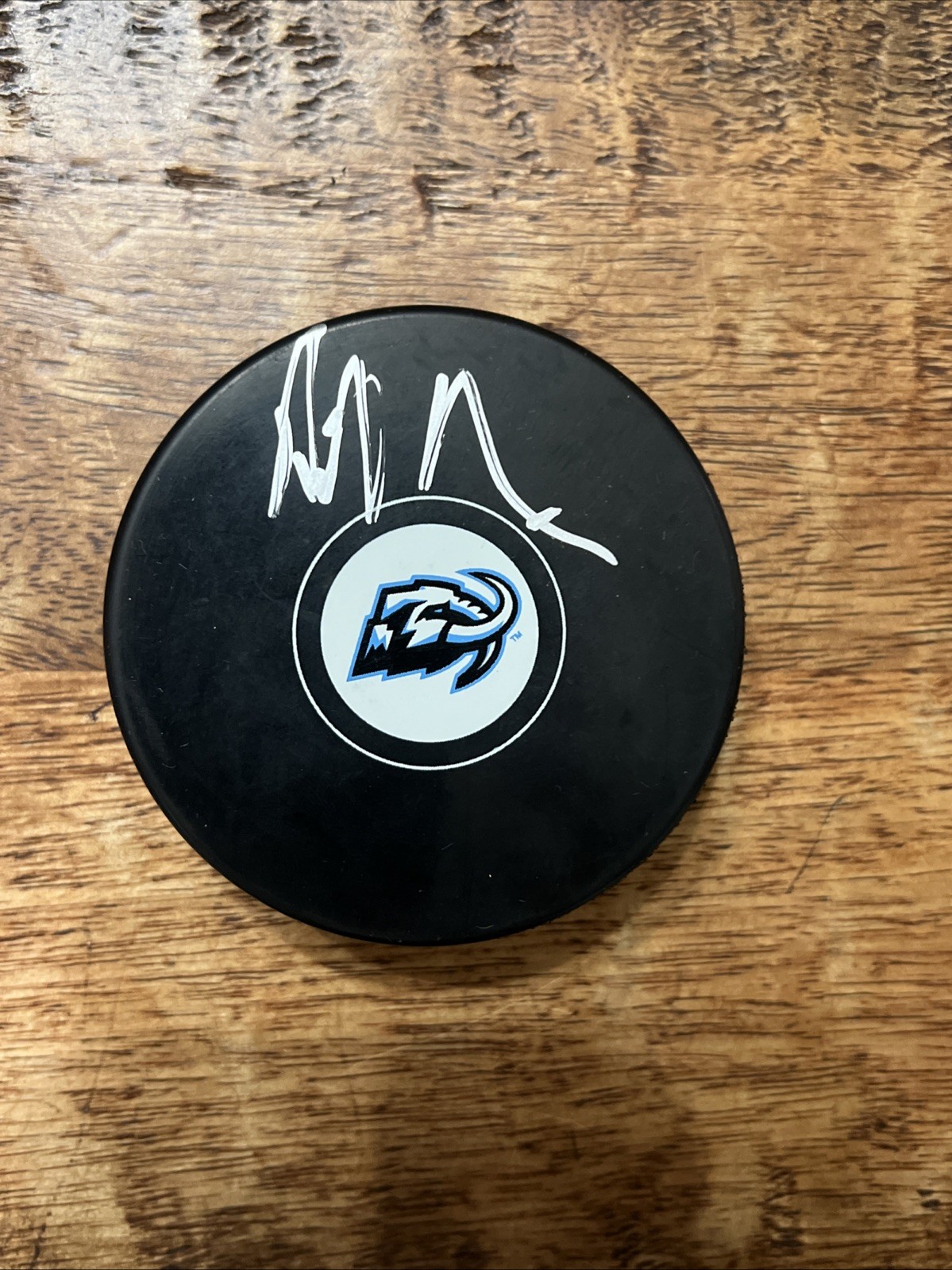 Bill Armstrong Signed Utah Mammoth Puck JSA Coa Autographed