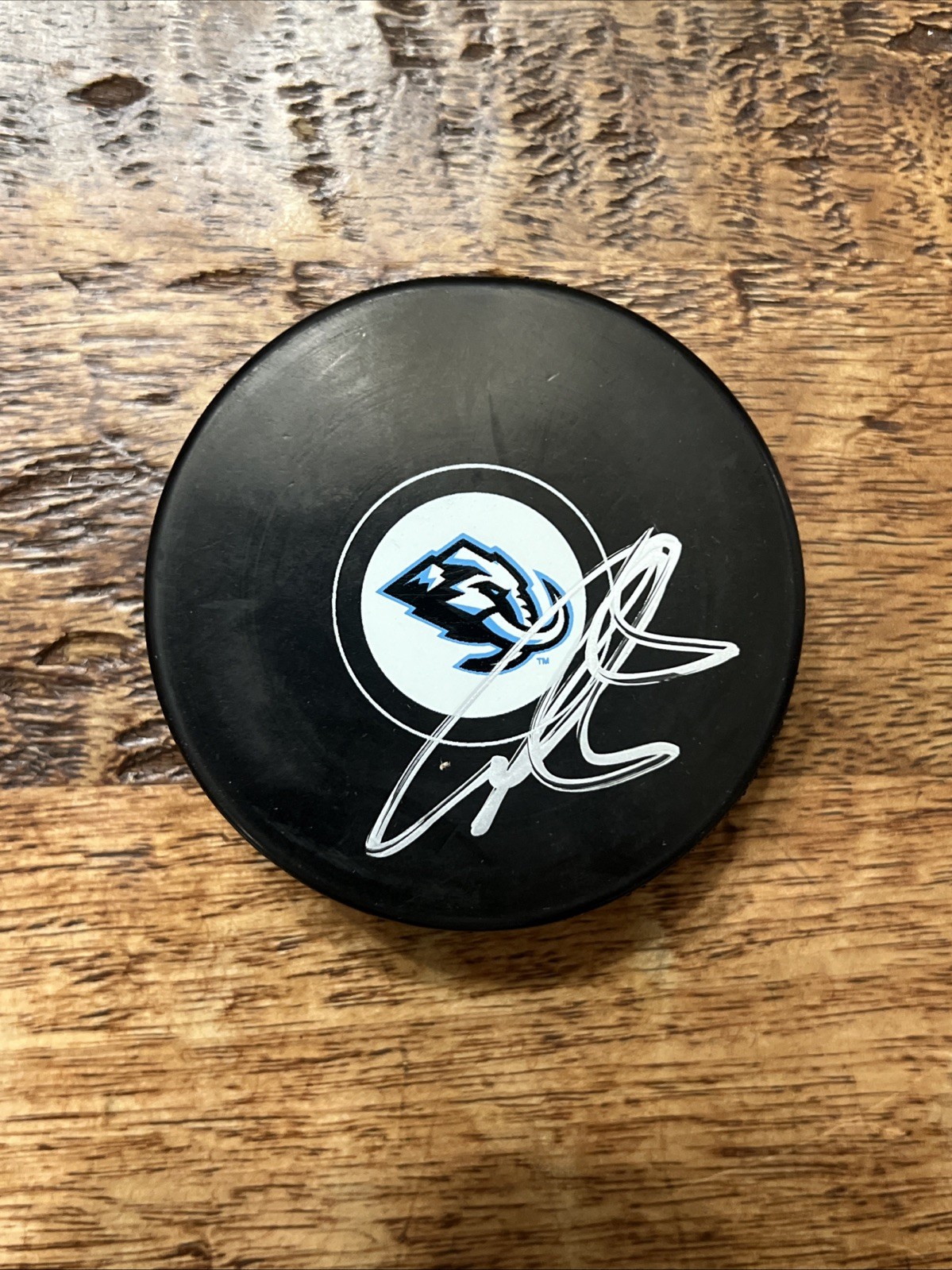 Ian Cole Signed Utah Mammoth Puck JSA Coa Autographed
