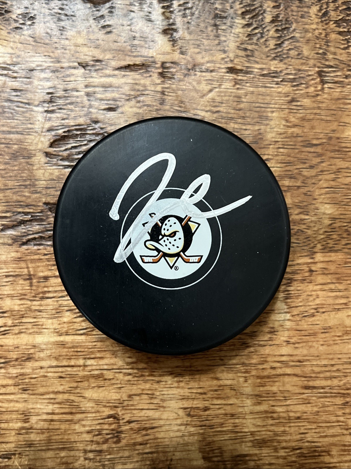 Jacob Trouba Signed Anaheim Ducks Puck JSA Coa Autographed