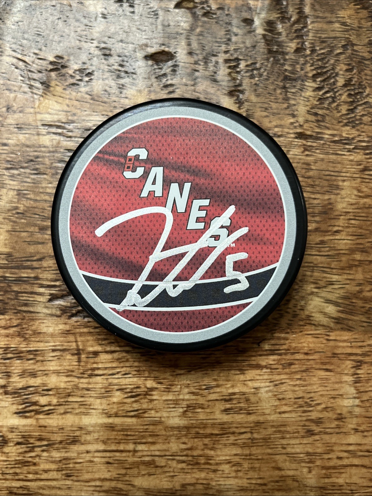 Jalen Chatfield Signed Carolina Hurricanes Puck JSA Coa Autographed
