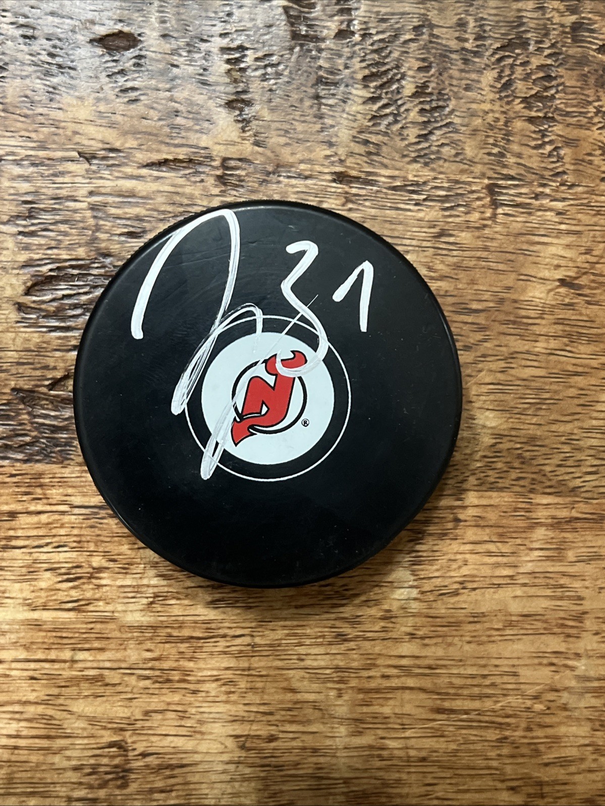 Jake Allen Signed New Jersey Devils Puck JSA Coa Autographed
