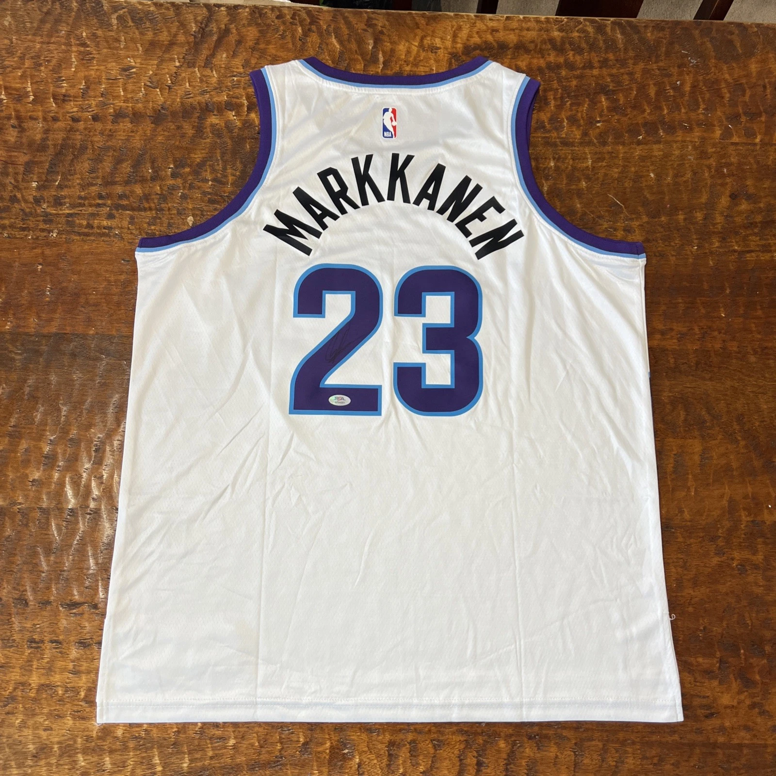 Lauri Markkanen Signed Utah Jazz Jersey PSA DNA  Autographed