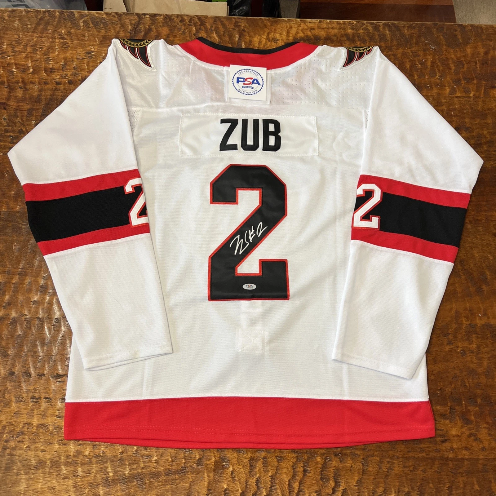 Artem Zub Signed Ottawa Senators Jersey PSA DNA Autographed