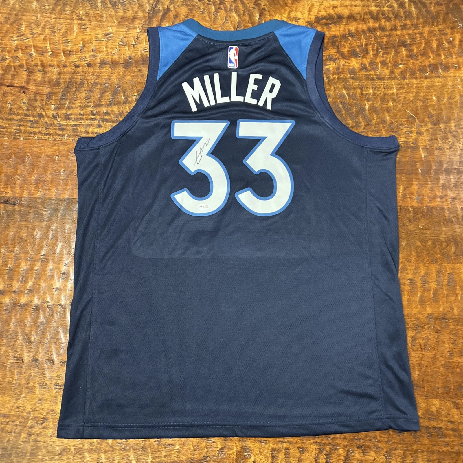 Leonard Miller Signed Minnesota Timberwolves Jersey JSA Coa Autographed