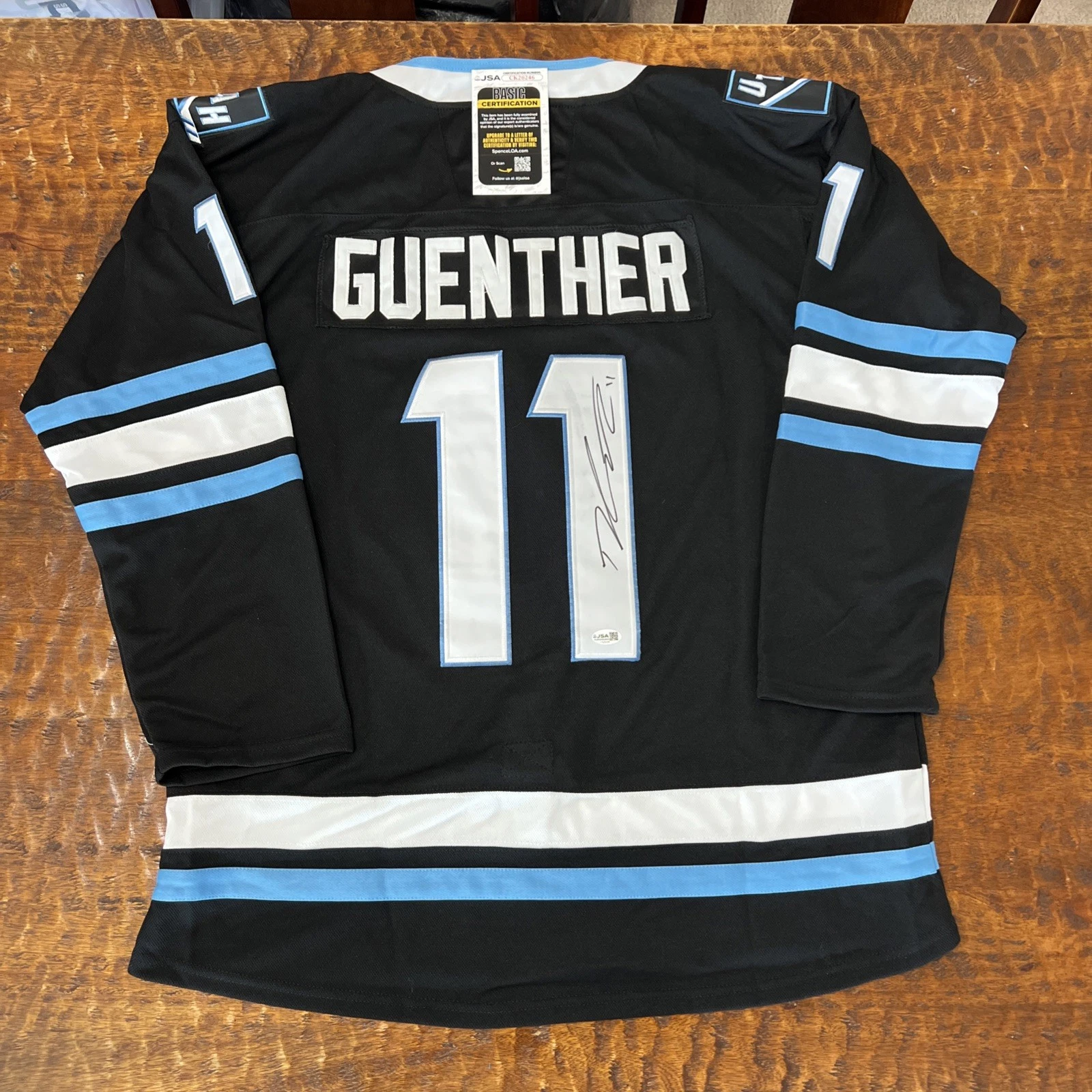 Dylan Guenther Signed Utah Mammoth Jersey JSA Coa Autographed