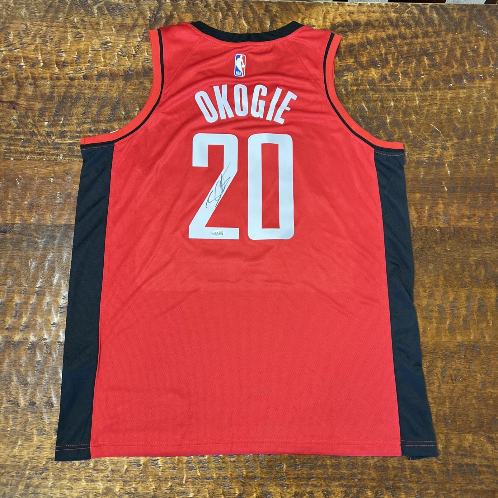 Josh Okogie Signed Houston Rockets Jersey JSA Coa Autographed