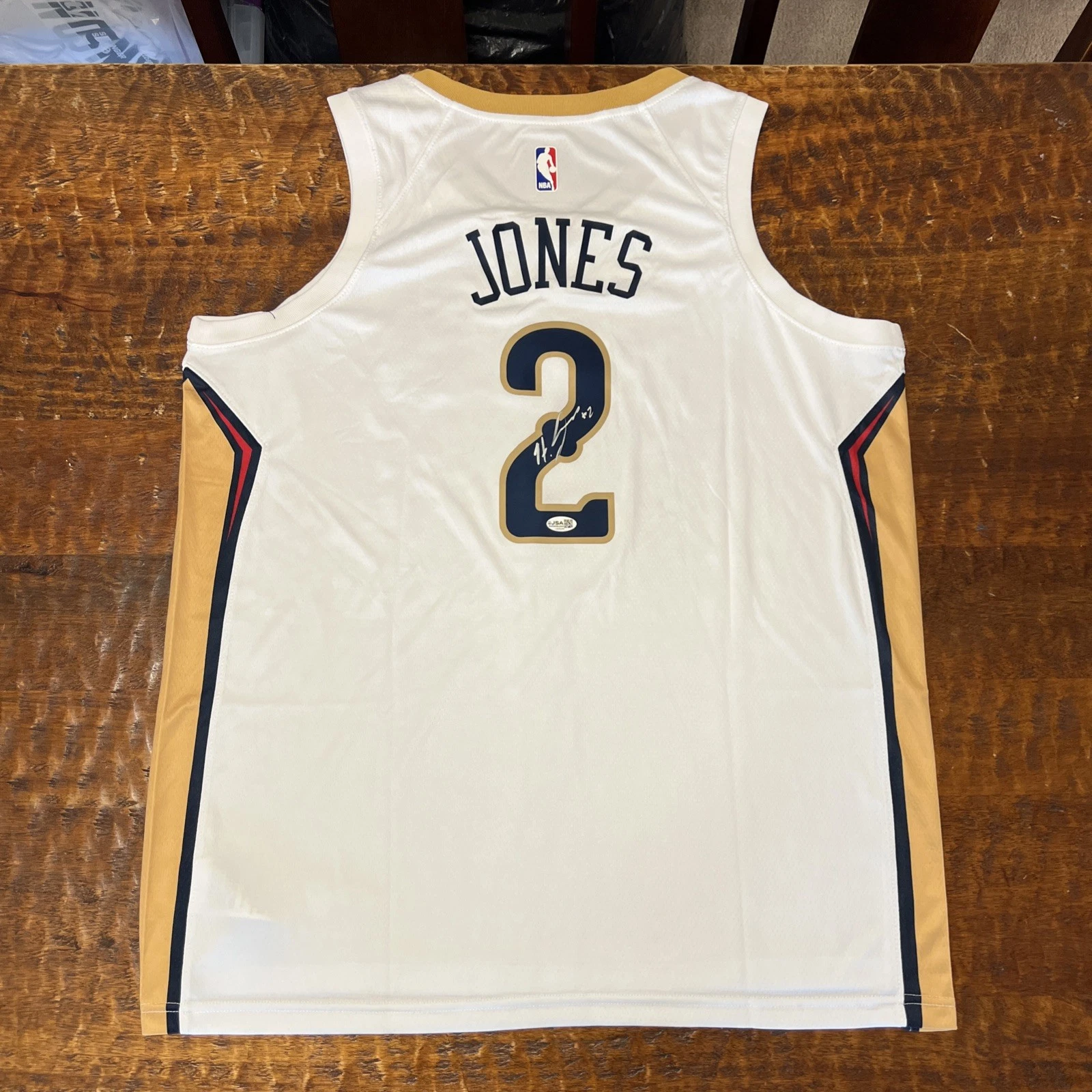 Herb Jones Signed New Orleans Pelicans Jersey JSA Coa Autographed