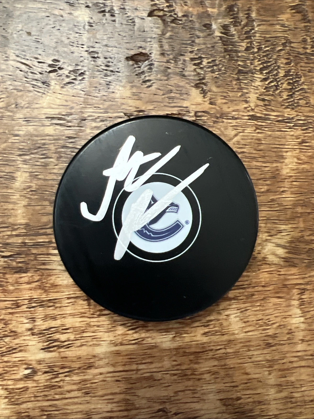 Aatu Raty Signed Vancouver Canucks Puck JSA Coa Autographed