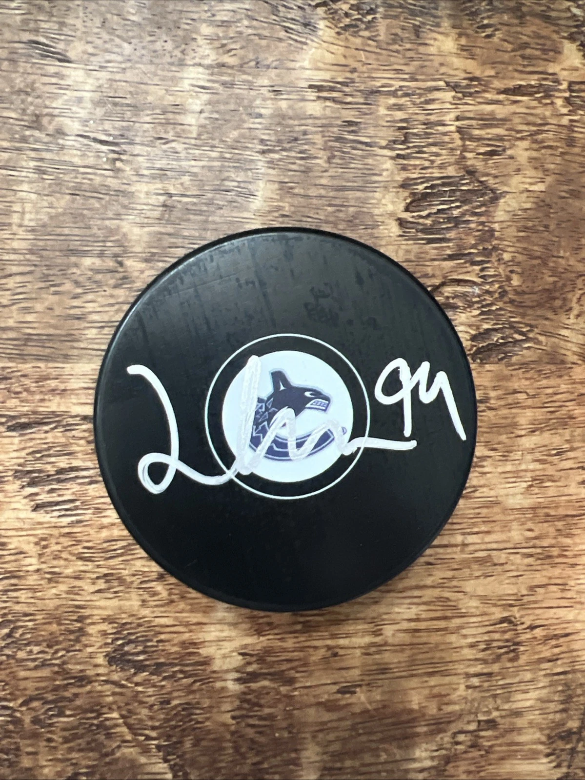 Linus Karlsson Signed Vancouver Canucks Puck JSA Coa Autographed