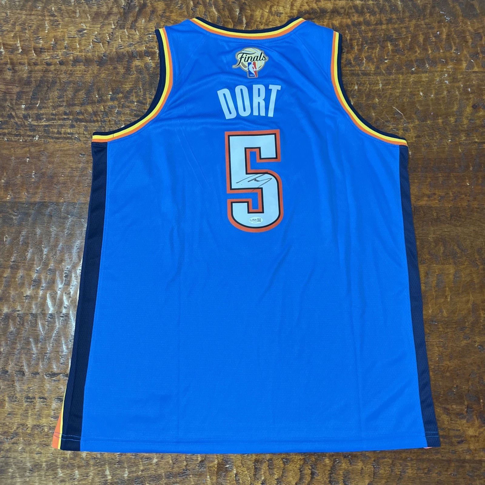 Luguentz Dort Signed Oklahoma City Thunder Jersey JSA Coa Autographed Lu