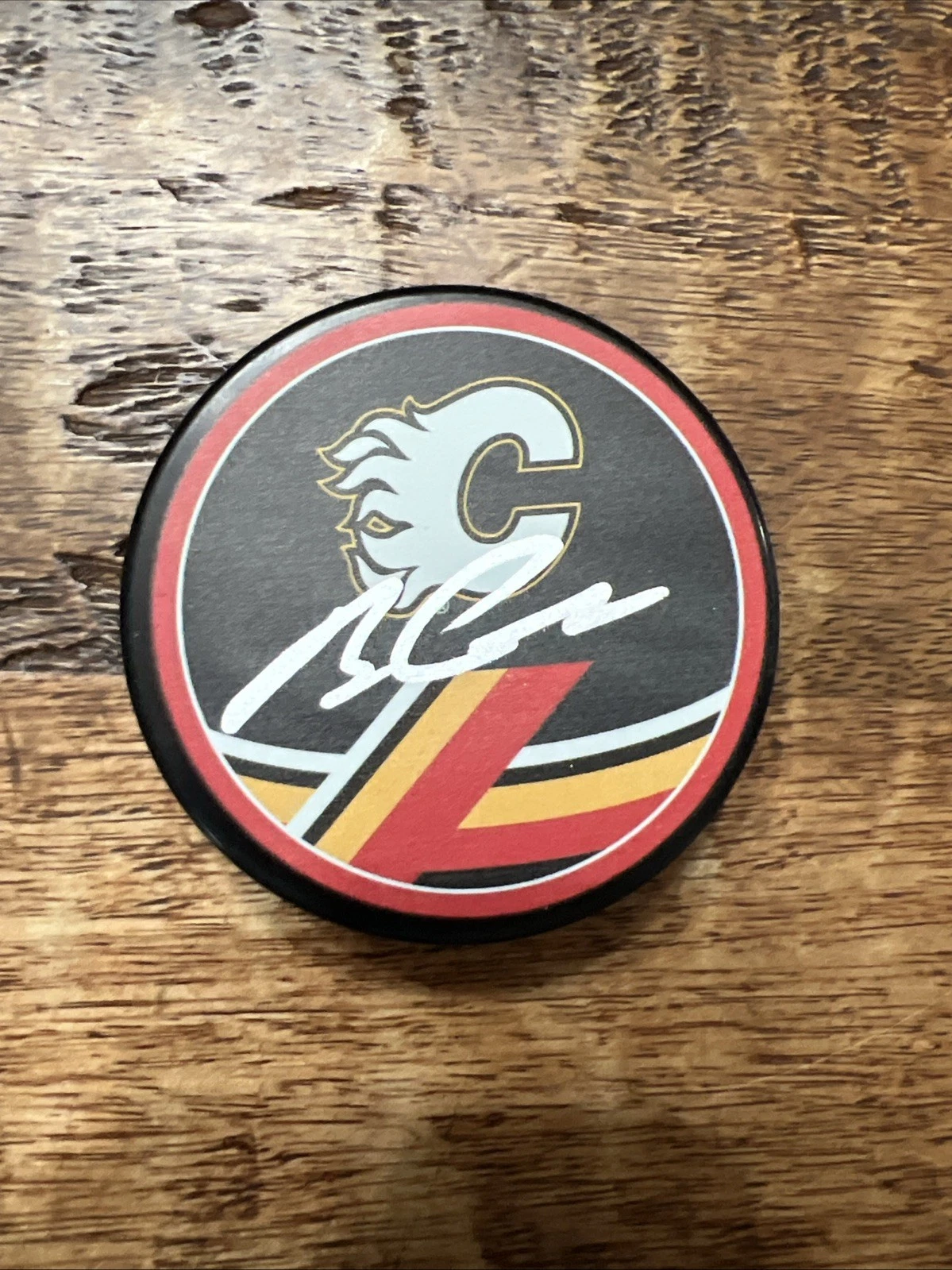 Blake Coleman Signed Calgary Flames Puck JSA Coa Autographed