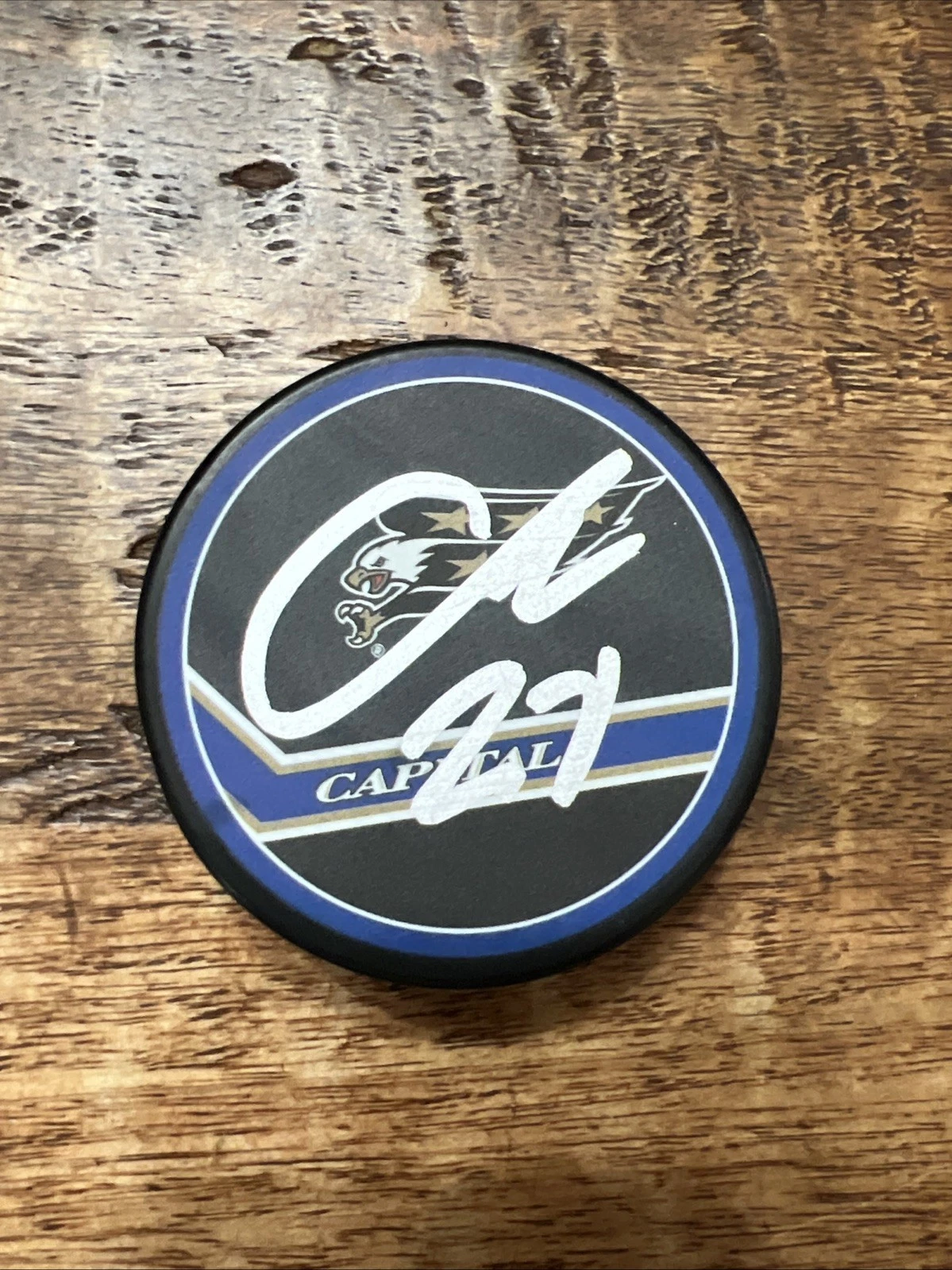 Connor McMichael Signed Washington Capitals Puck JSA Coa Autographed