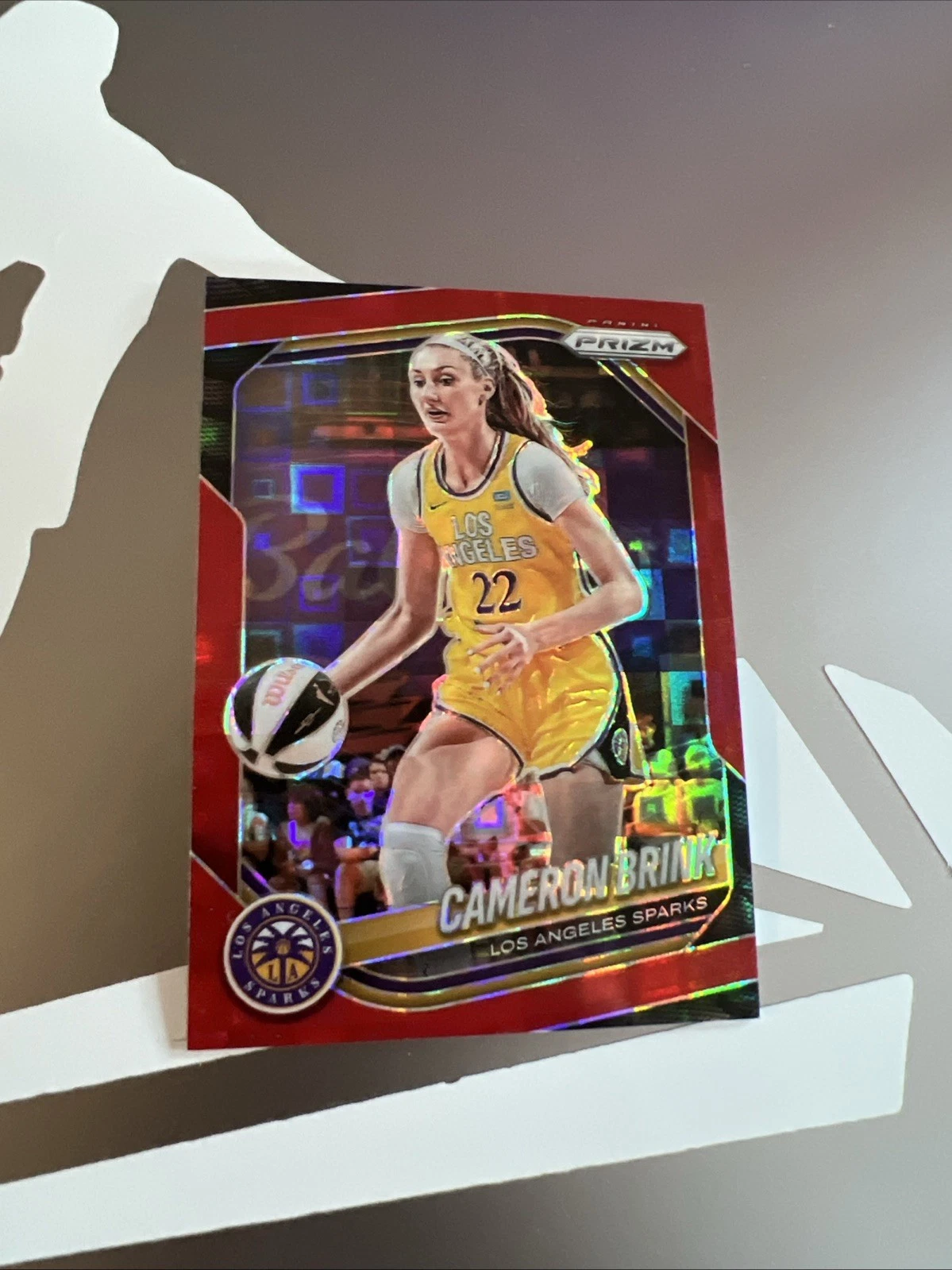 2025 Panini Prizm WNBA #87 Cameron Brink Red Pandora/199 Sparks Card