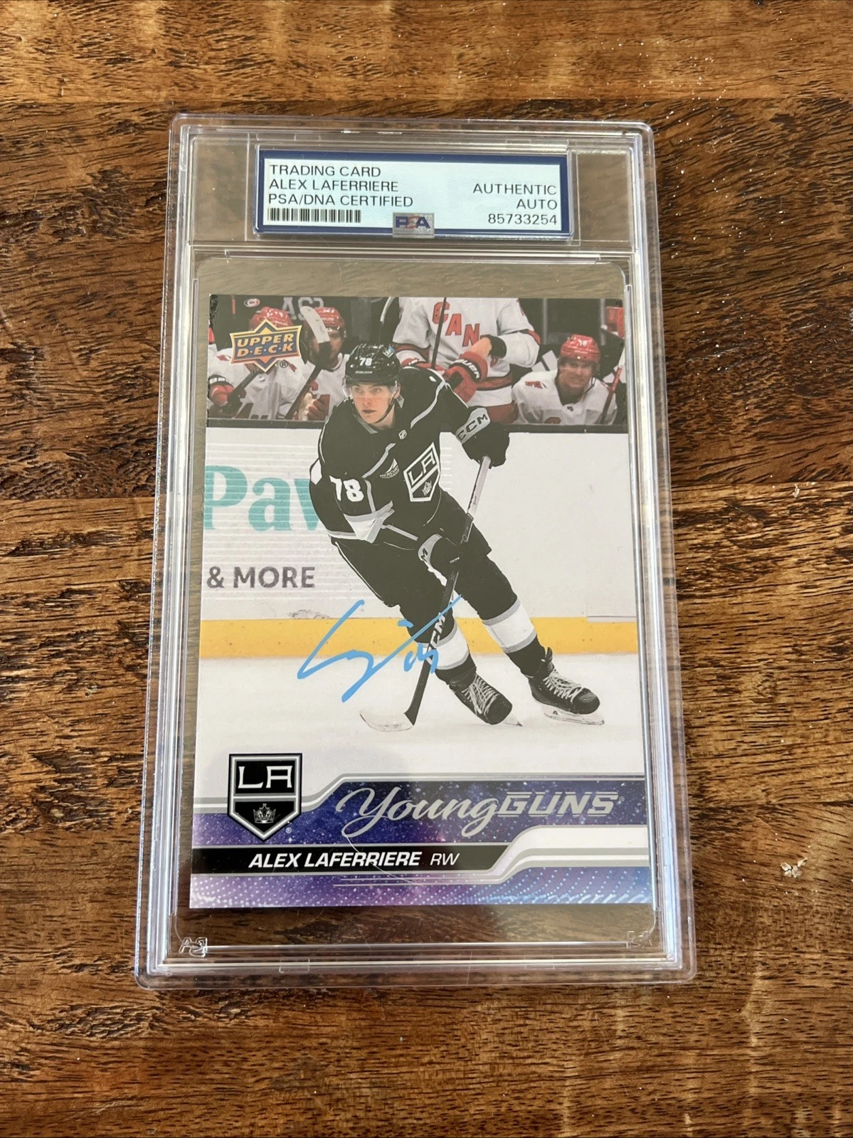 Alex Laferriere IP Signed UD Jumbo Young Guns Card PSA DNA Slab Kings Auto