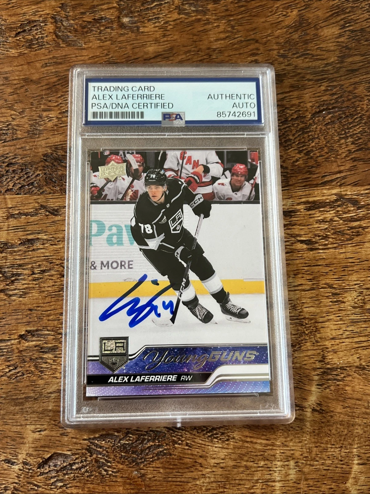 Alex Laferriere IP Signed UD Young Guns Card PSA DNA Slab Kings Autographed