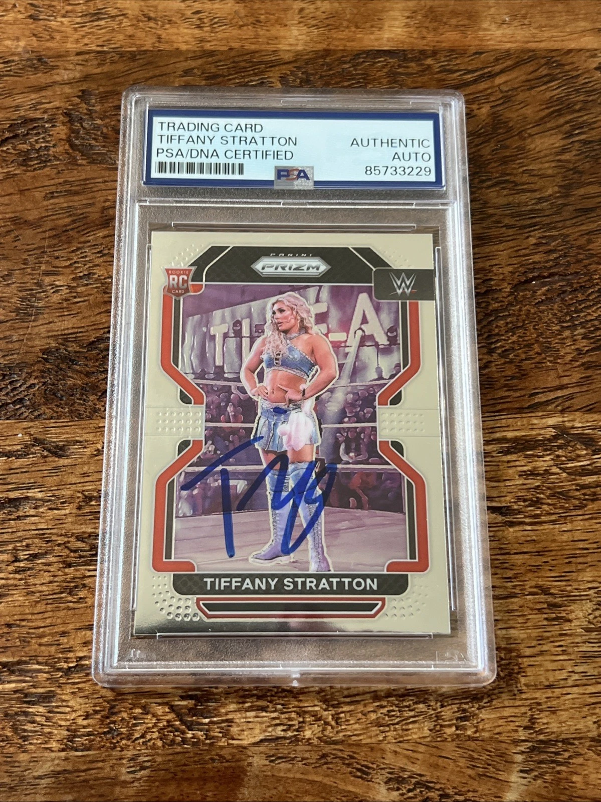 Tiffany Stratton IP Signed Prizm Rookie Card Psa Dna Coa Slab Autographed WWE