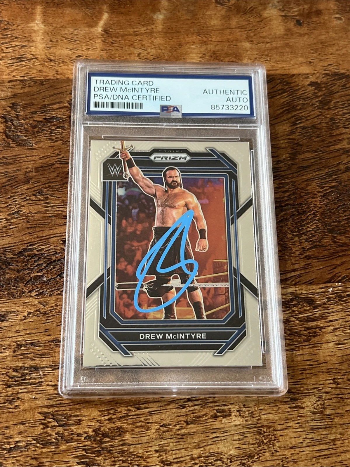 Drew McIntyre IP Signed Panini Prizm Card Psa Dna Coa Slab Autographed WWE