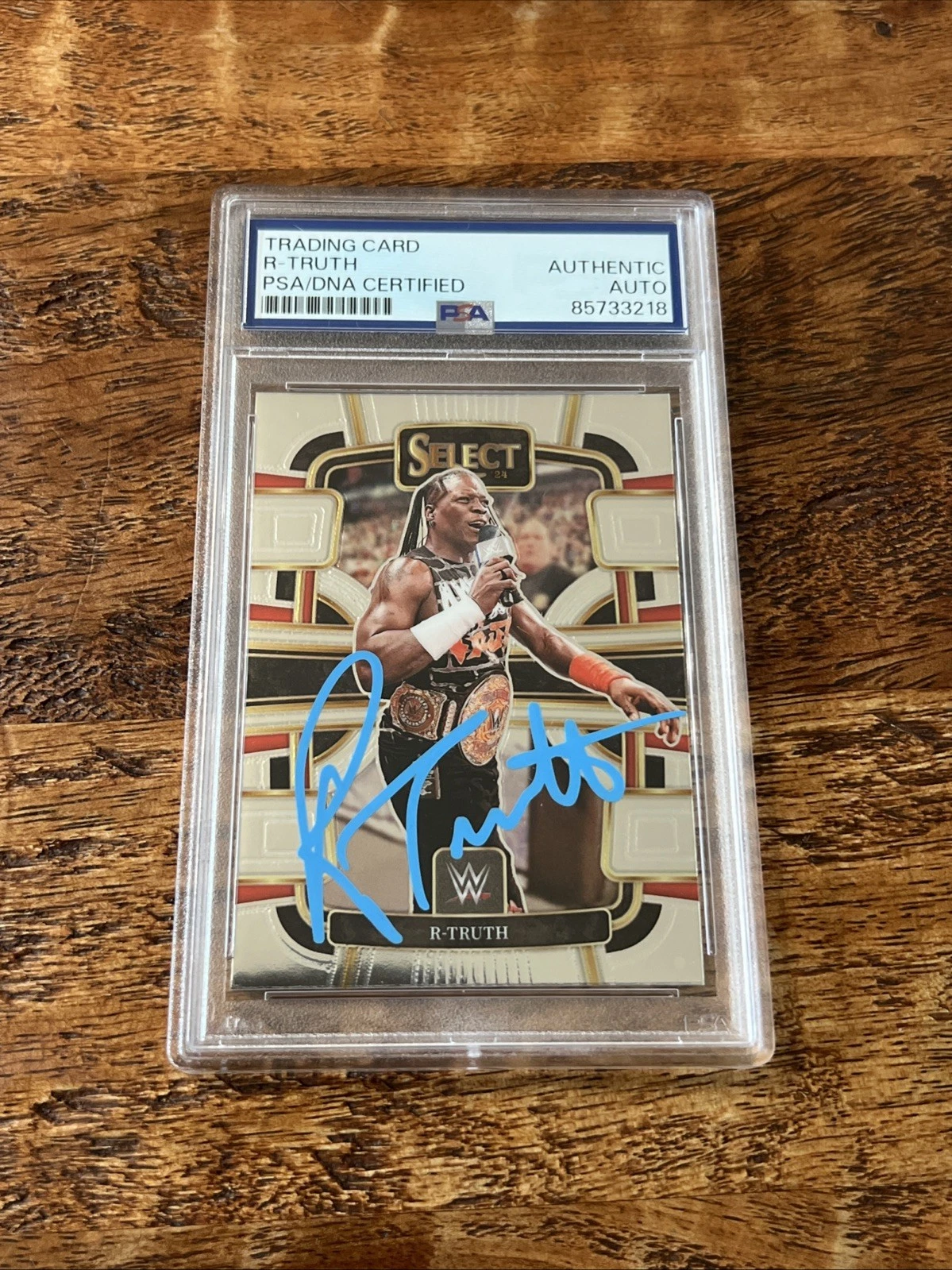 R-Truth IP Signed Panini Select Card Psa Dna Coa Slab Autographed WWE