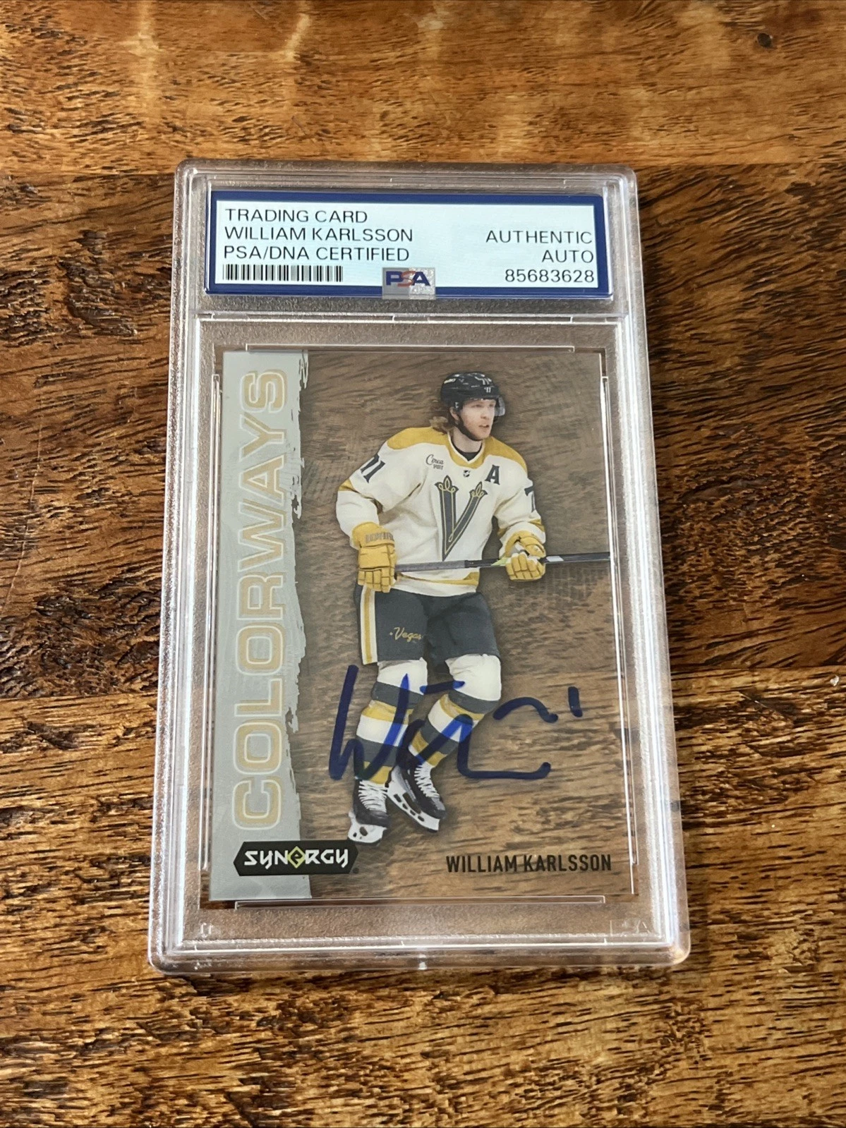 William Karlsson IP Signed UD Synergy Card Psa Dna Coa Slab Golden Knights Auto