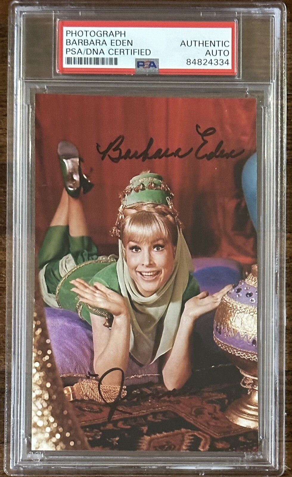 Barbara Eden Signed I Dream Of Jeannie Picture Photograph Autograph PSA DNA COA