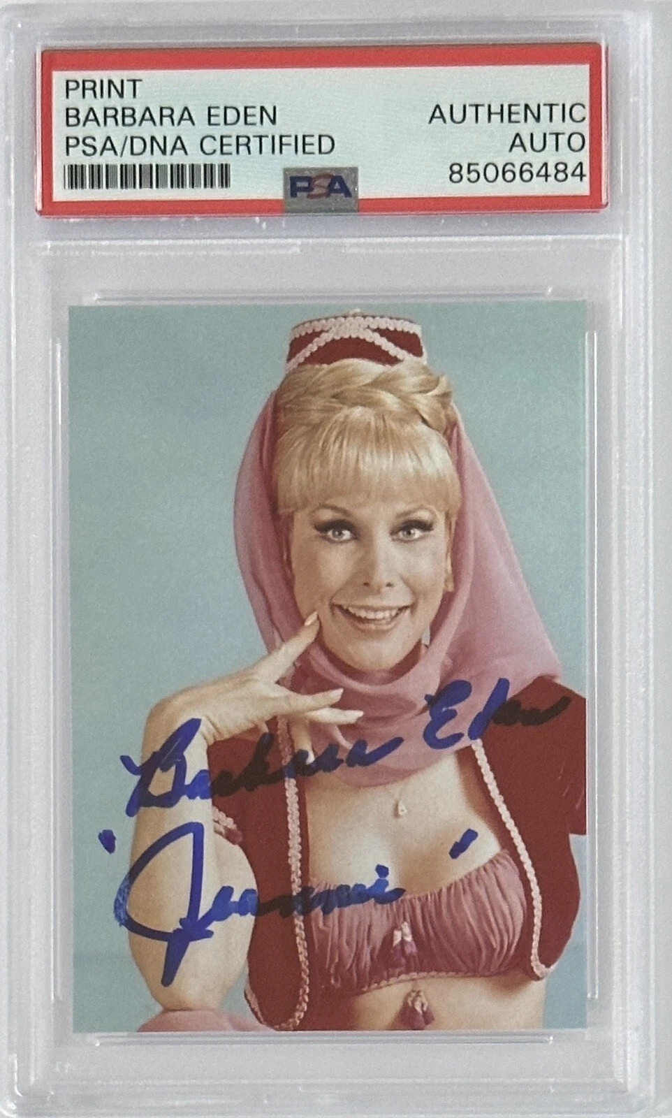 Barbara Eden Signed I Dream Of Jeannie Picture Photograph Autograph PSA DNA COA