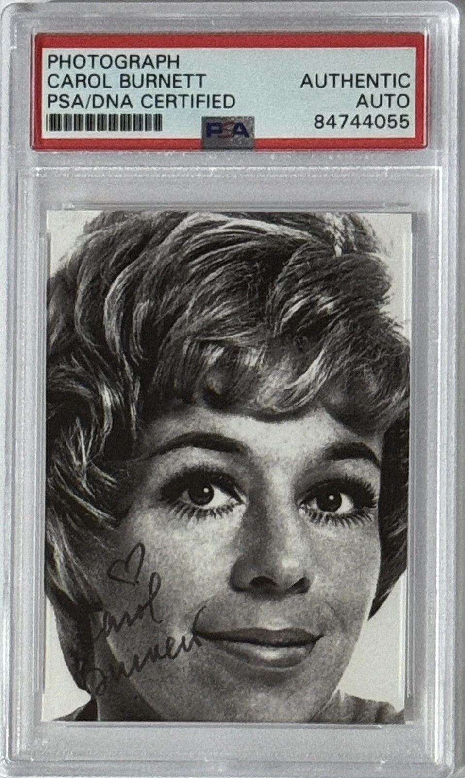 CAROL BURNETT SIGNED PHOTOGRAPH PSA DNA CERTIFIED AUTOGRAPH VINTAGE SHOW PICTURE