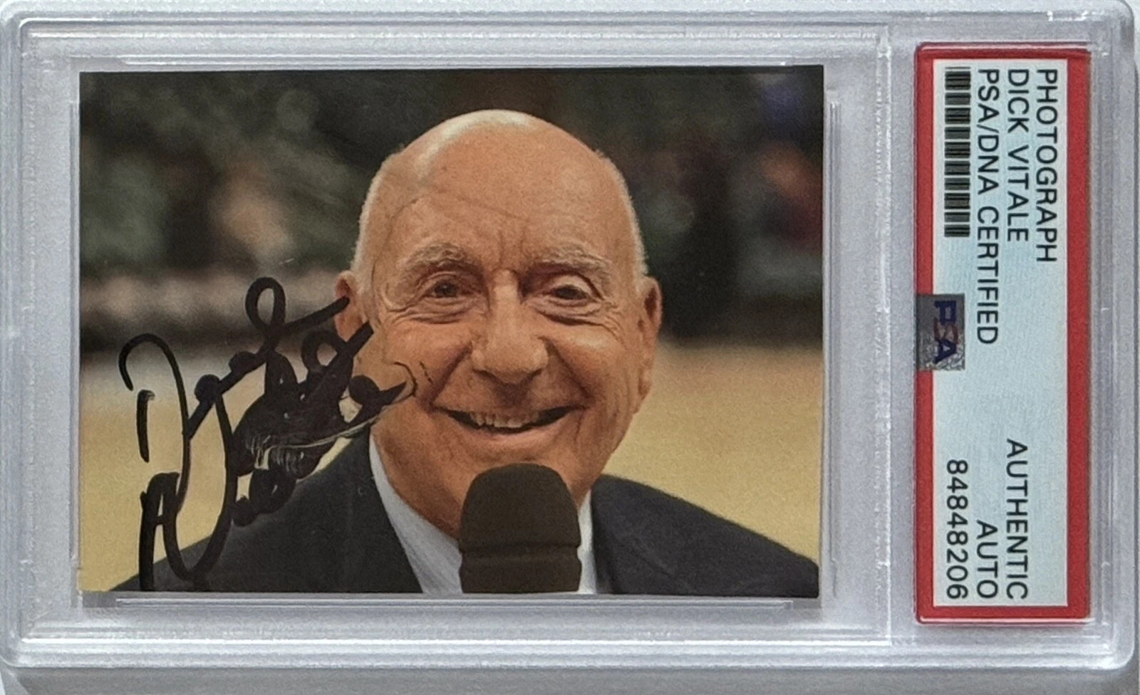 DICK VITALE SIGNED PHOTOGRAPH PICTURE PSA DNA COA AUTOGRAPH HOF FINAL 4 NCAA