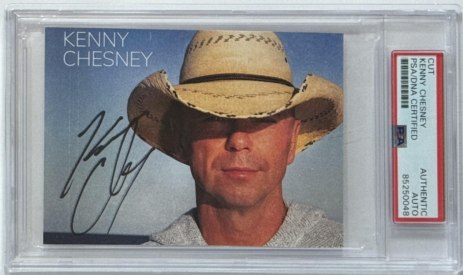SIGNED Kenny Chesney Born Album Cover Art Card Photograph PSA DNA COA Certified