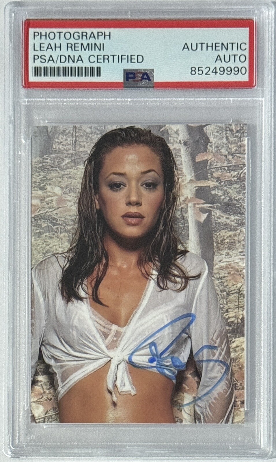 LEAH REMINI SIGNED PHOTOGRAPH PSA DNA AUTOGRAPHED THE KING OF QUEENS SEXY MOM