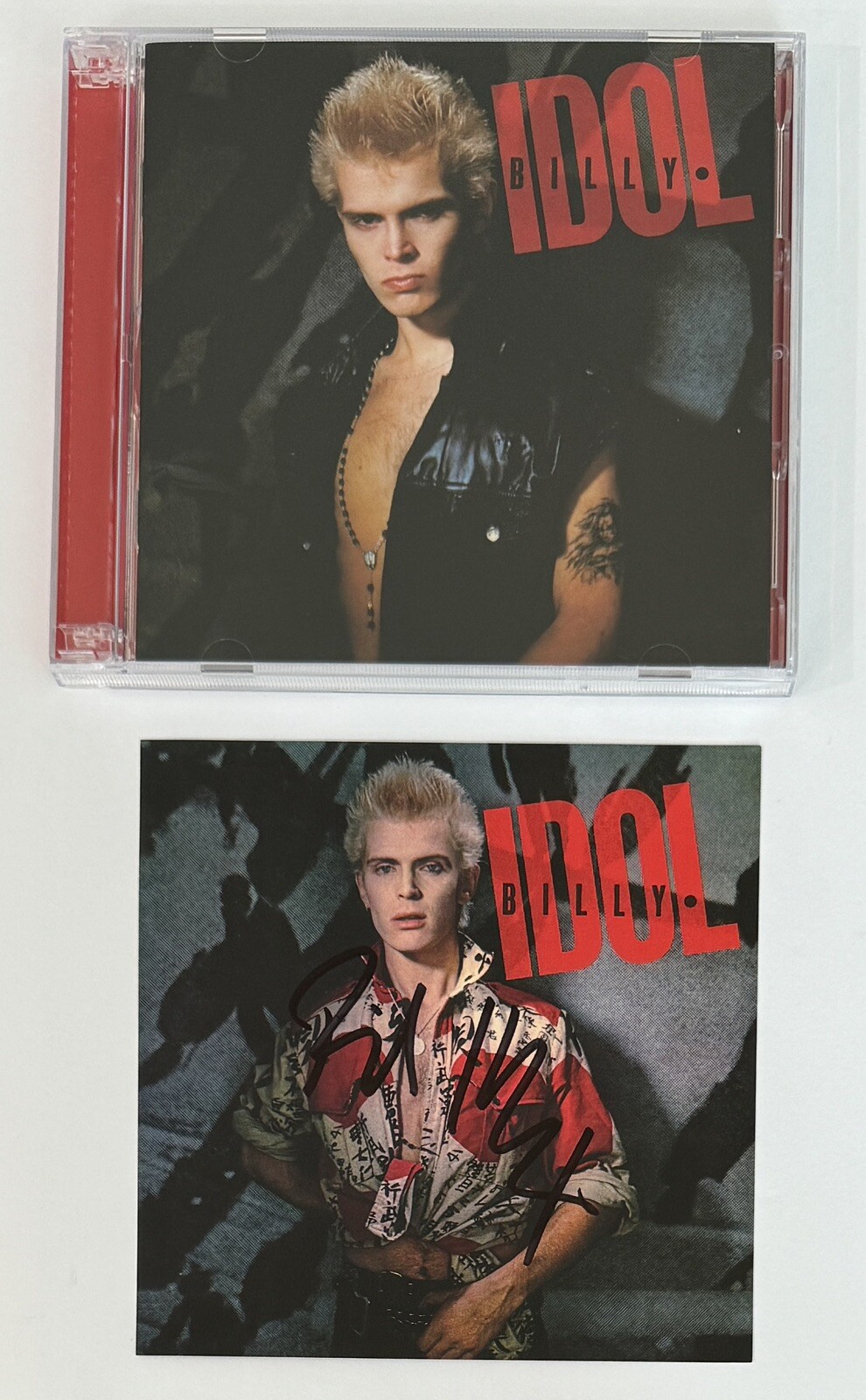 BILLY IDOL SIGNED CD COVER ART CARD PHOTOGRAPH PICTURE AUTOGRAPHED PSA DNA COA
