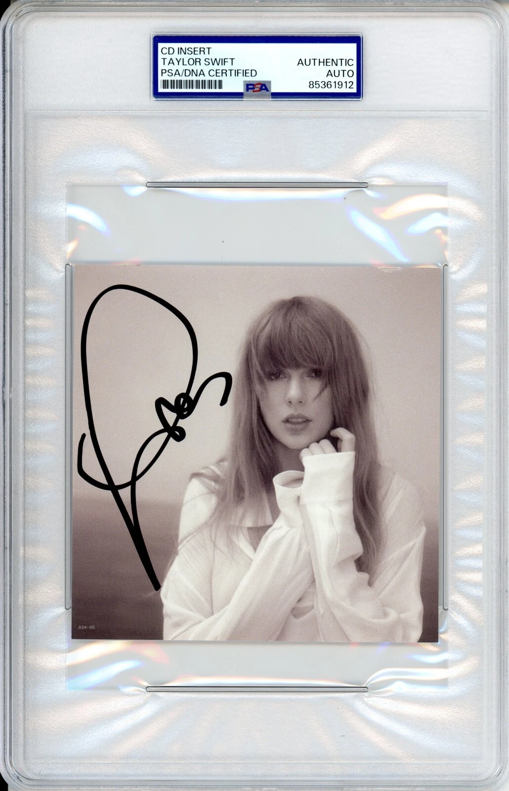 Signed TAYLOR SWIFT Autographed LONG SIGNATURE TTPD CD Photograph PSA DNA COA